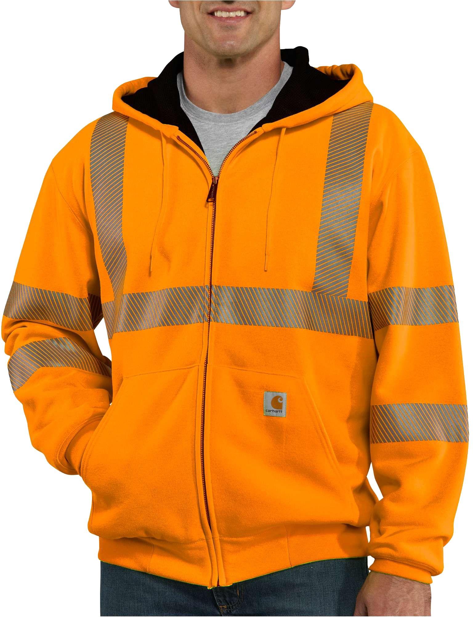 Carhartt Synthetic High Visibility Zip-up Class 3 Thermal Lined Hoodie ...