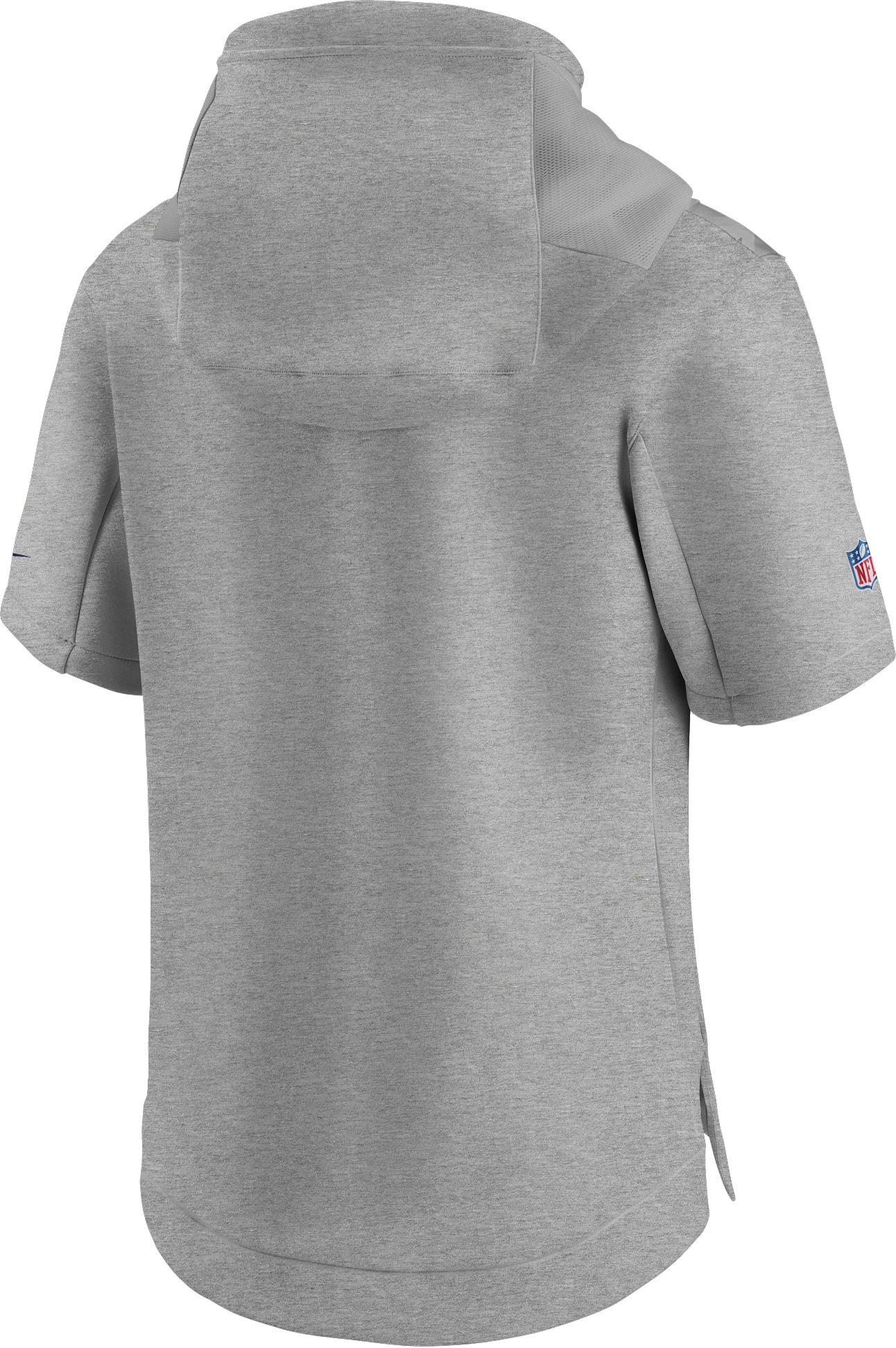 Nike Houston Texans Grey Sideline Showout Short Sleeve Full-zip Hoodie ...