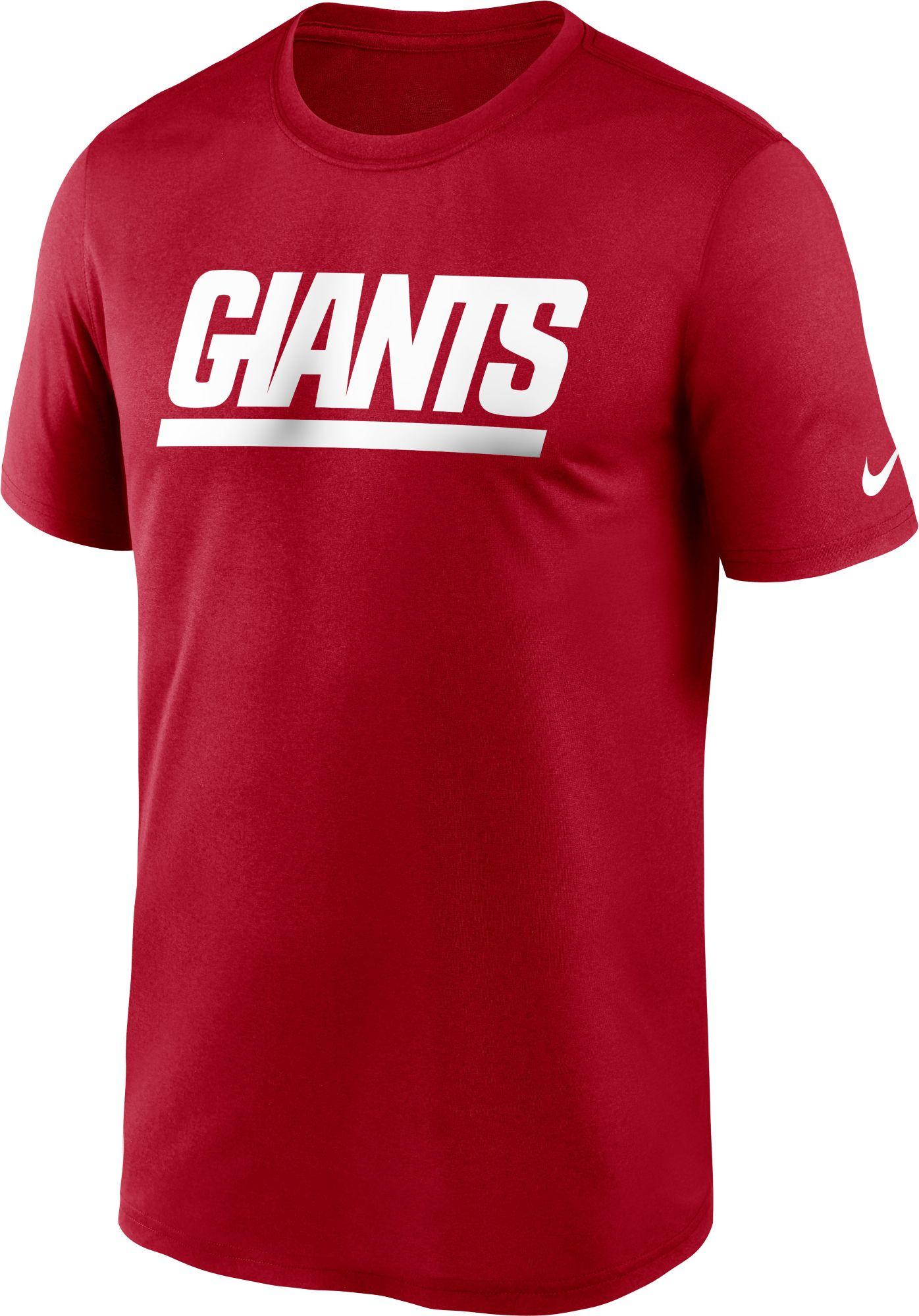 Nike New York Giants Sideline Dri-fit Cotton T-shirt in Red for Men - Lyst