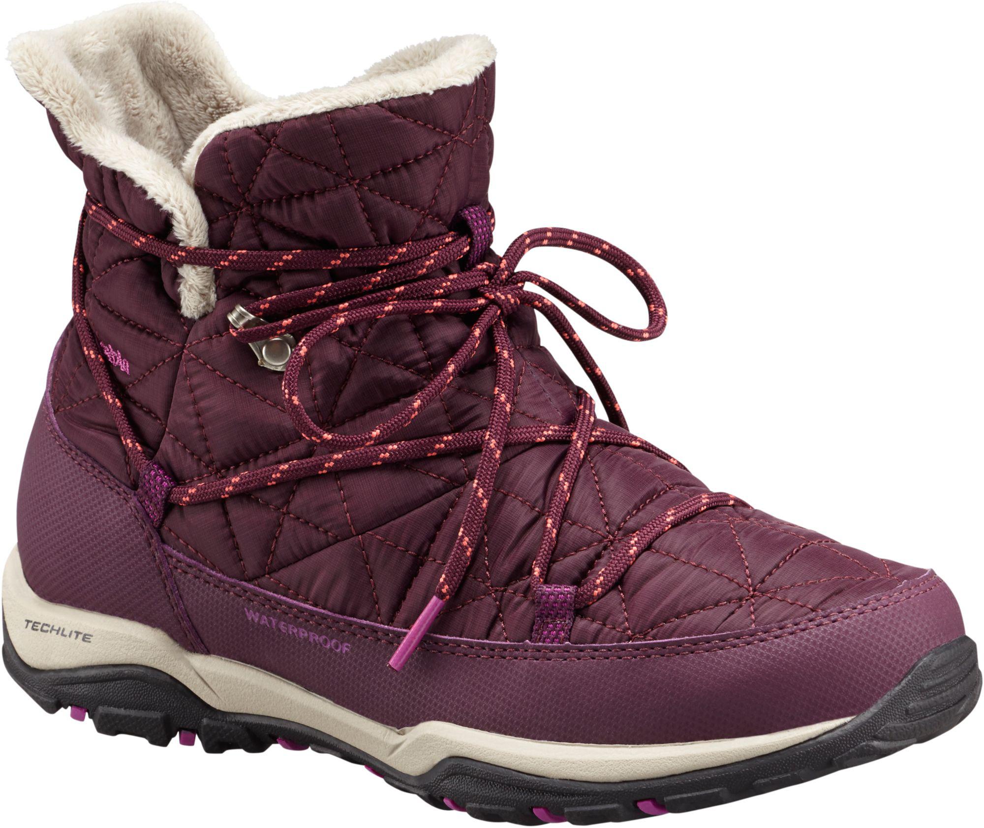 purple columbia boots