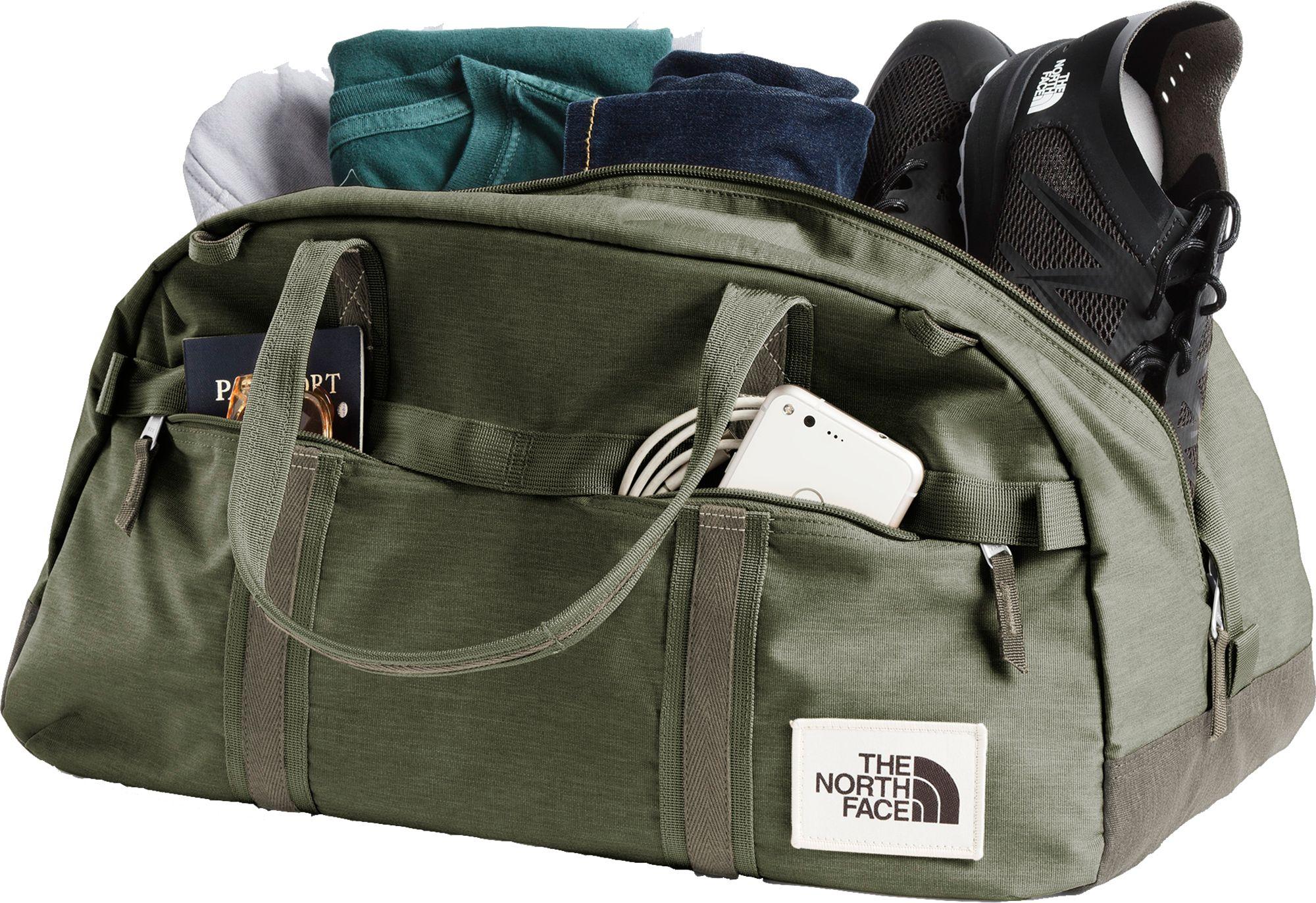 The North Face Leather Small Berkeley Duffle Bag in Green for Men Lyst