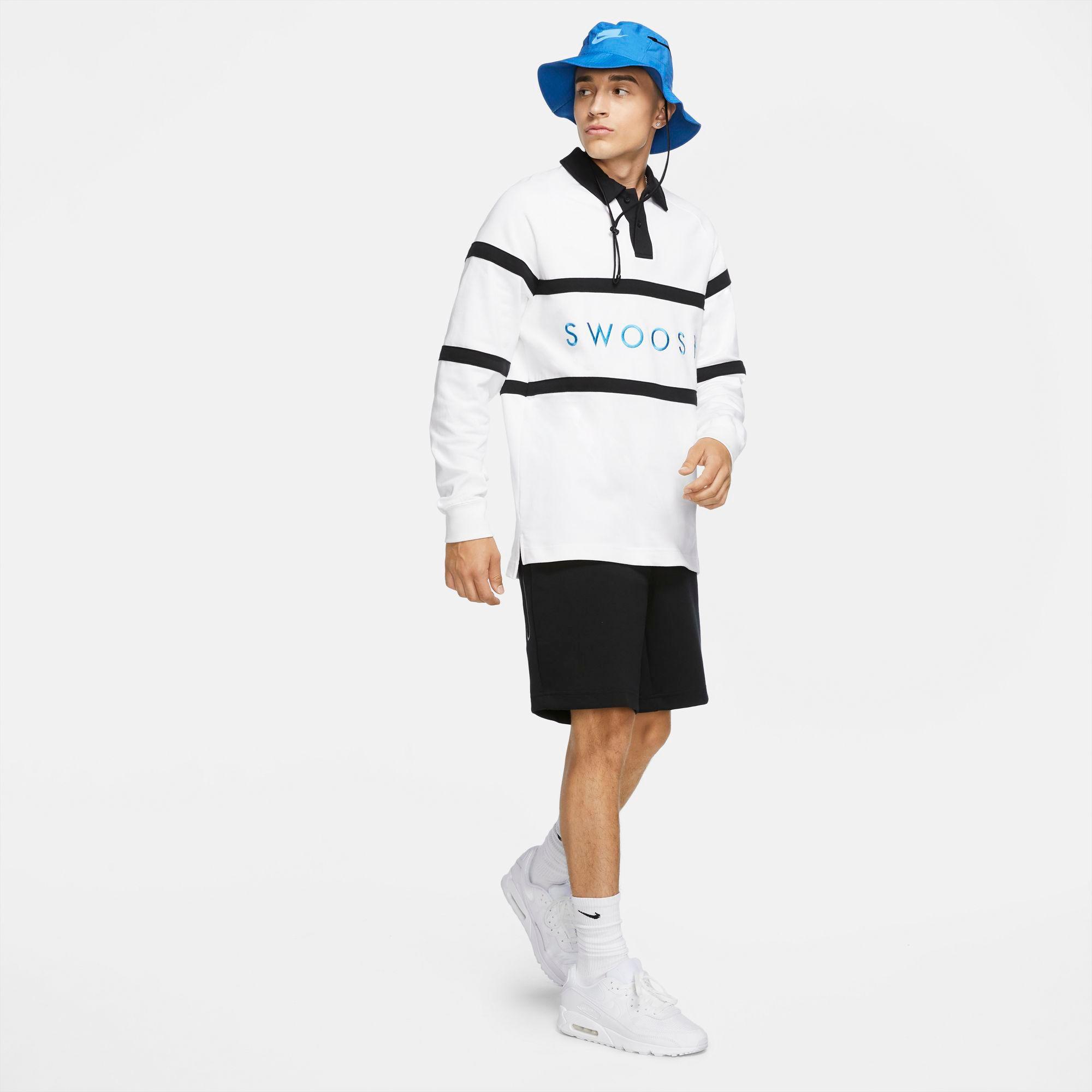 swoosh rugby shirt