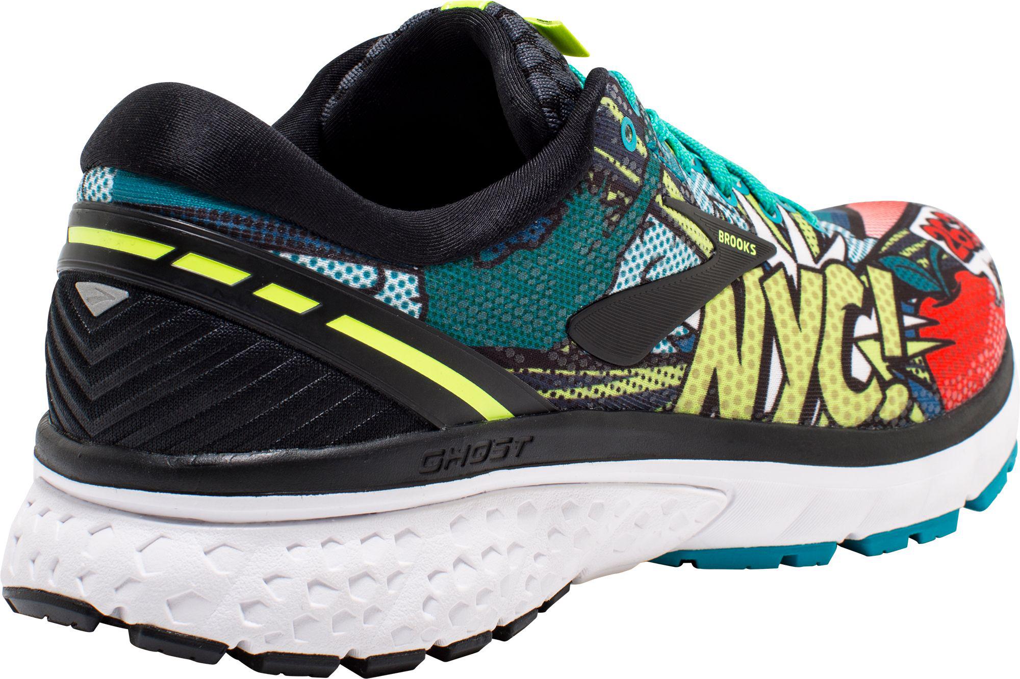 Brooks Synthetic Nyc Pop Art Ghost 11 Running Shoes in Black/Yellow