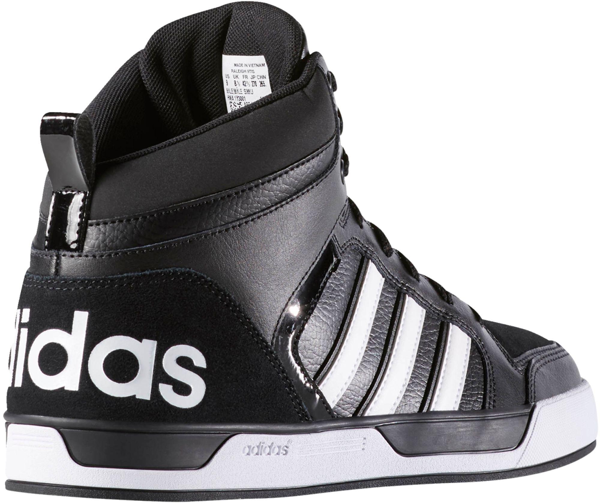adidas neo raleigh 9tis mid black sneakers