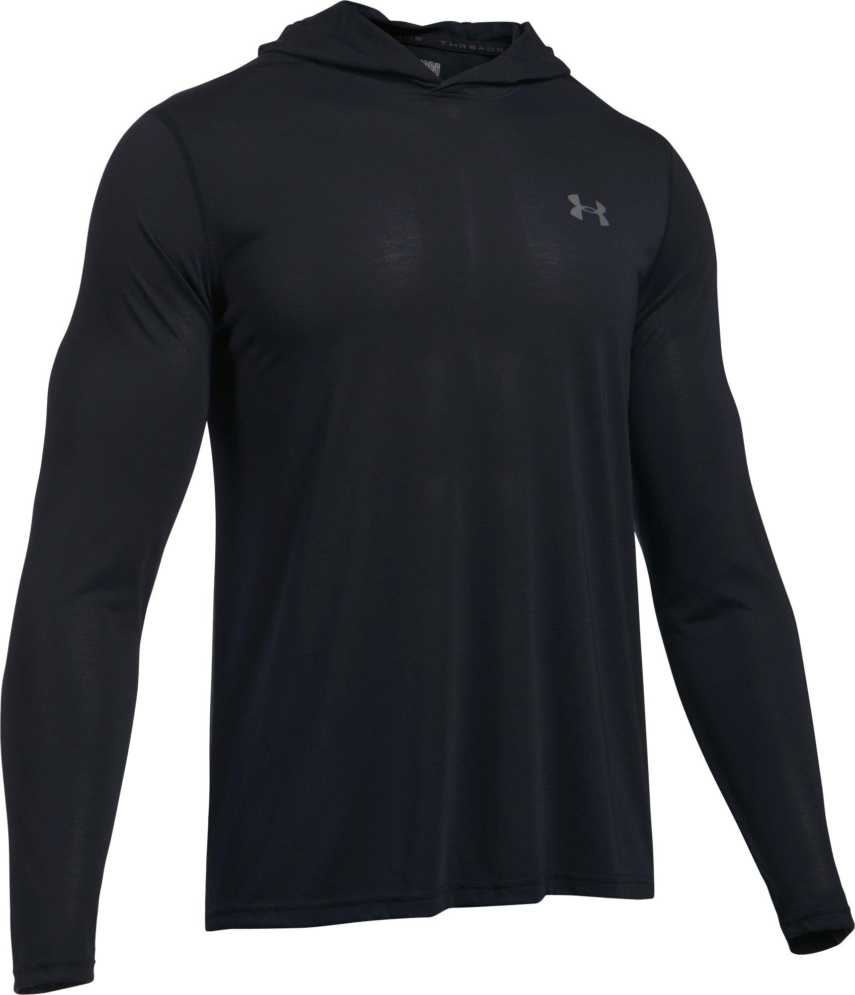 under armour men's threadborne siro hooded long sleeve shirt