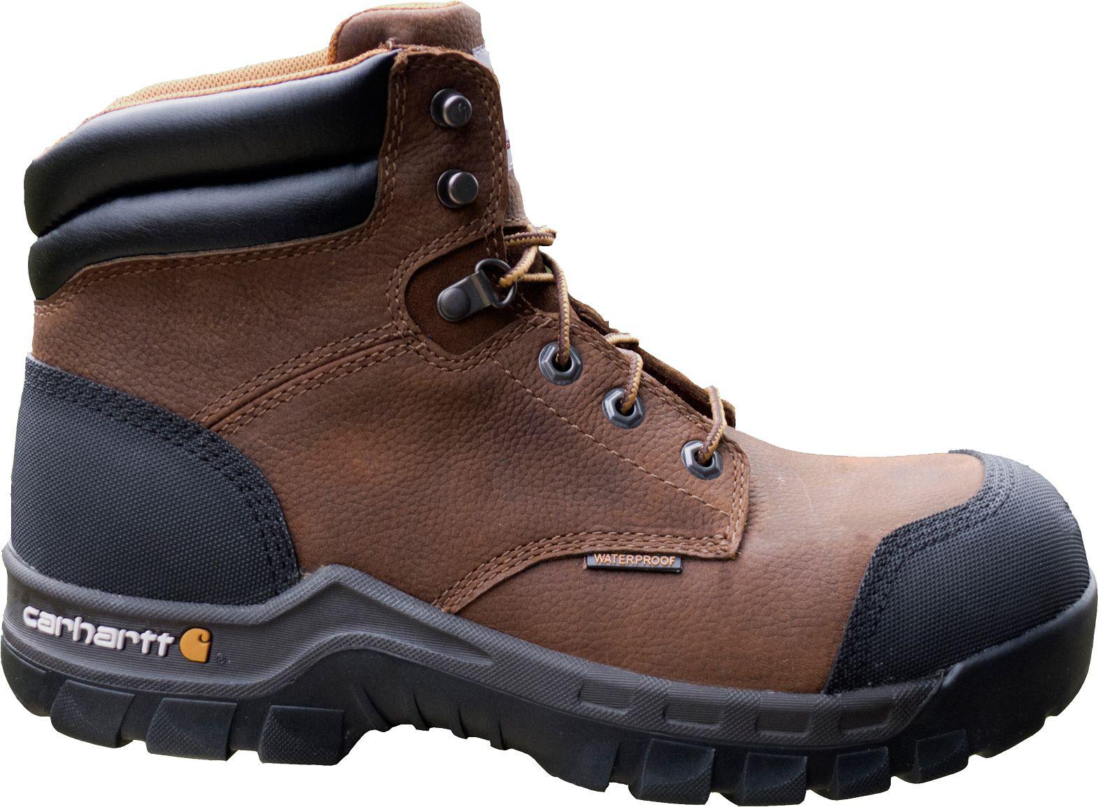 Carhartt Leather Flex 6'' Waterproof Composite Toe Work Boots in Brown ...