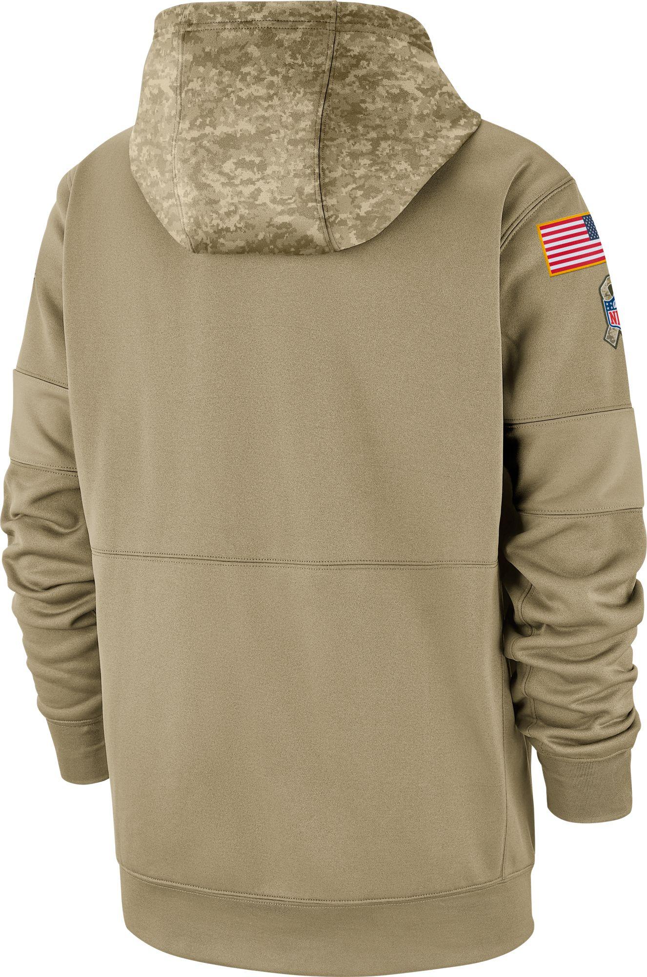Nike Salute To Service New York Giants Therma-fit Beige Camo Hoodie for ...