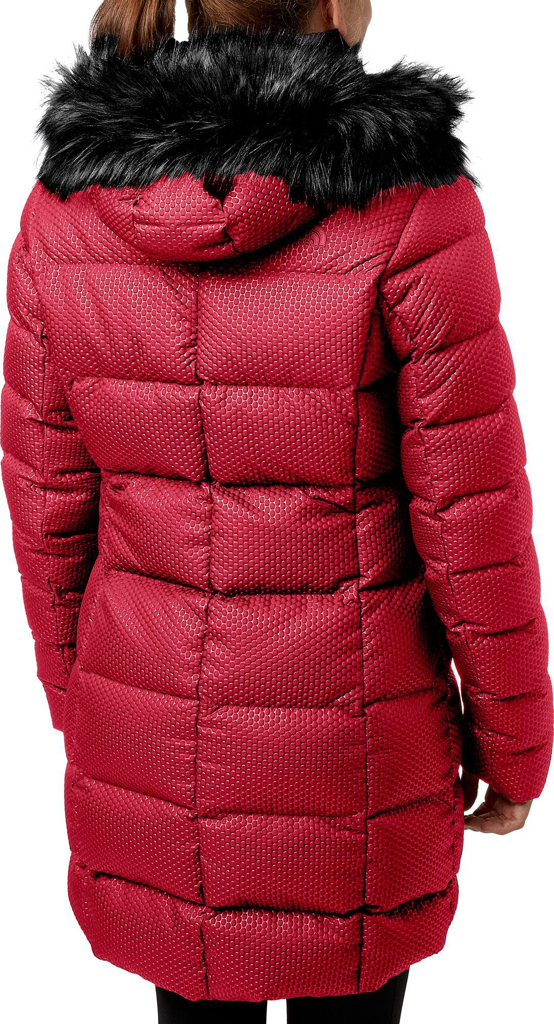 the north face women's hey mama parkina insulated jacket red