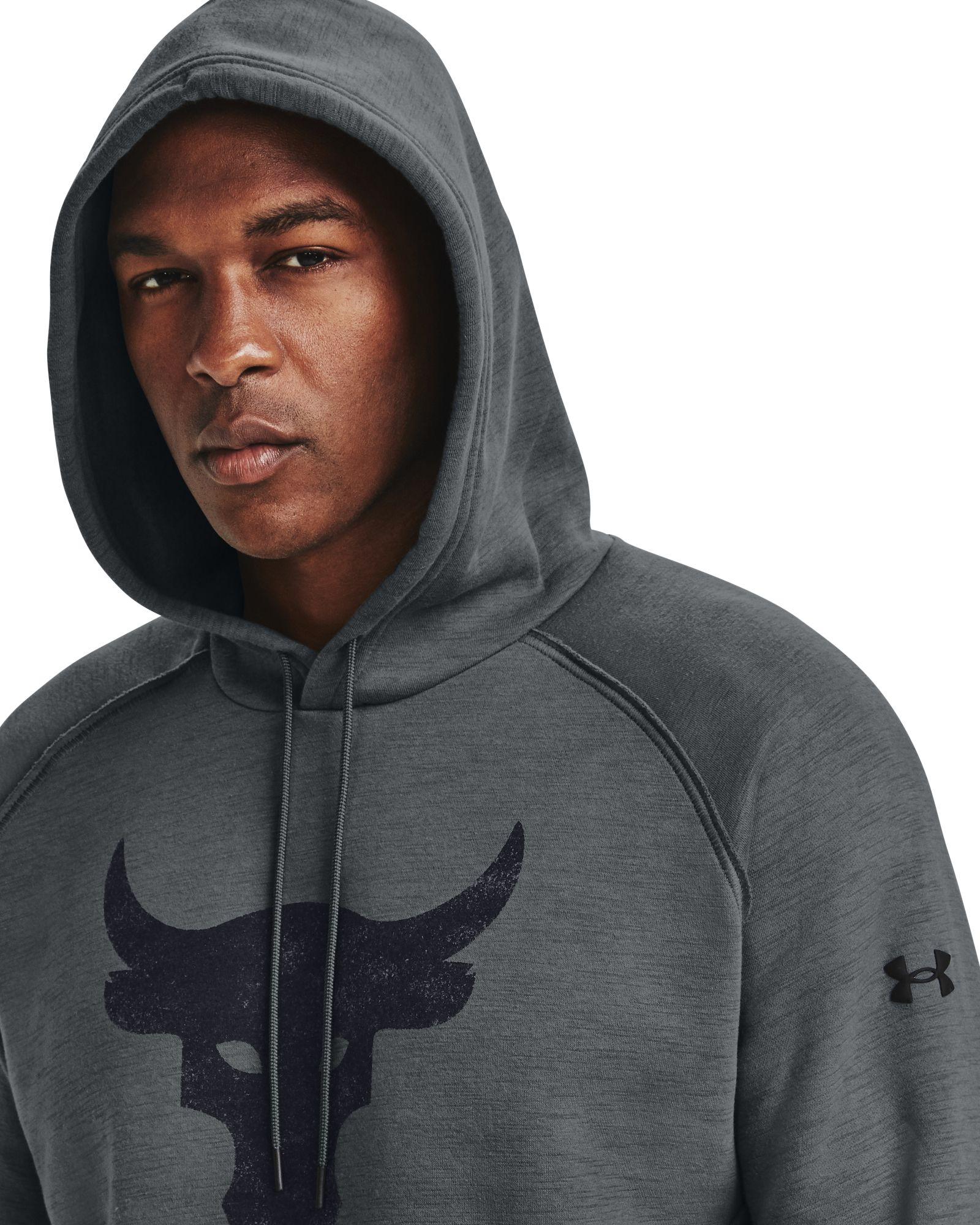 under armour men's project rock charged cotton brahma pullover moletom com capuz