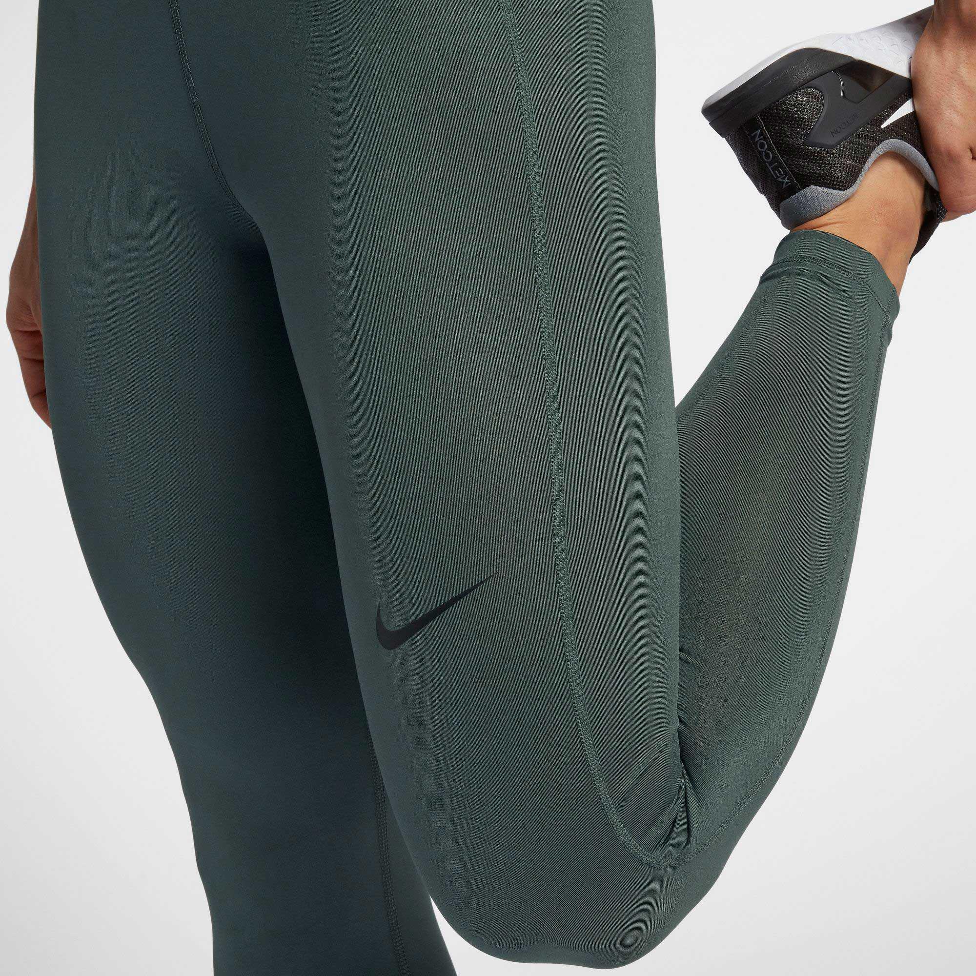 nike pro intertwist leggings green