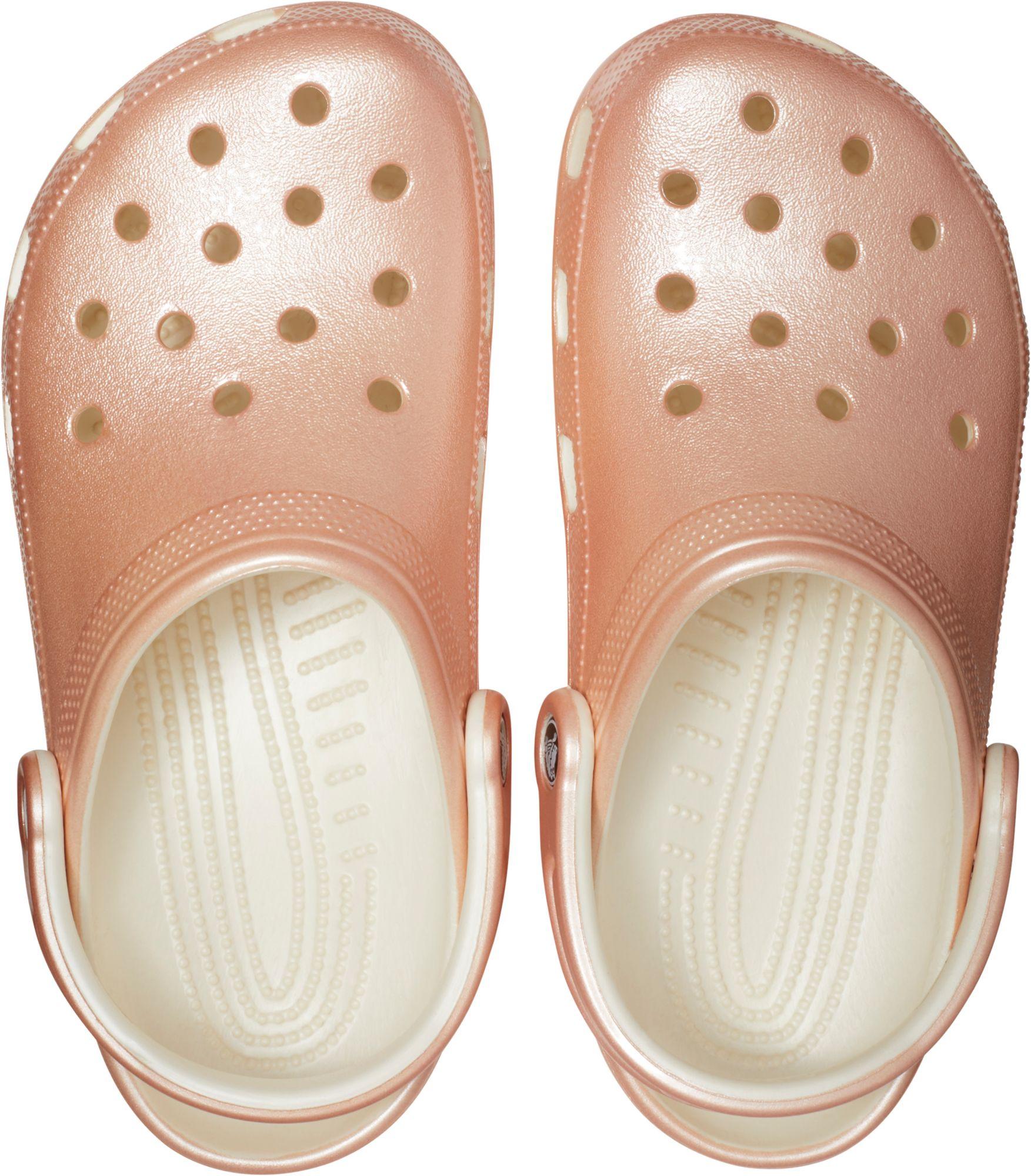 crocs adult classic metallic clog