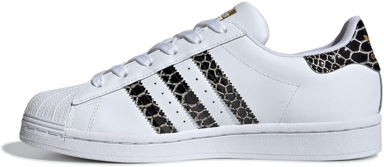 adidas Leather Superstar Print Shoes in White/Print (White) - Lyst