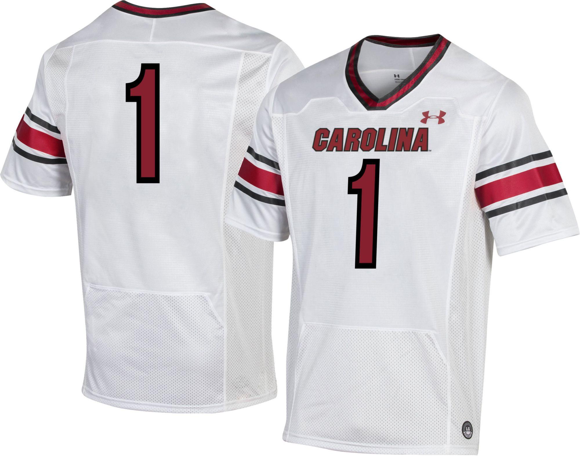 Under Armour South Carolina Gamecocks 1 Replica Football White Jersey