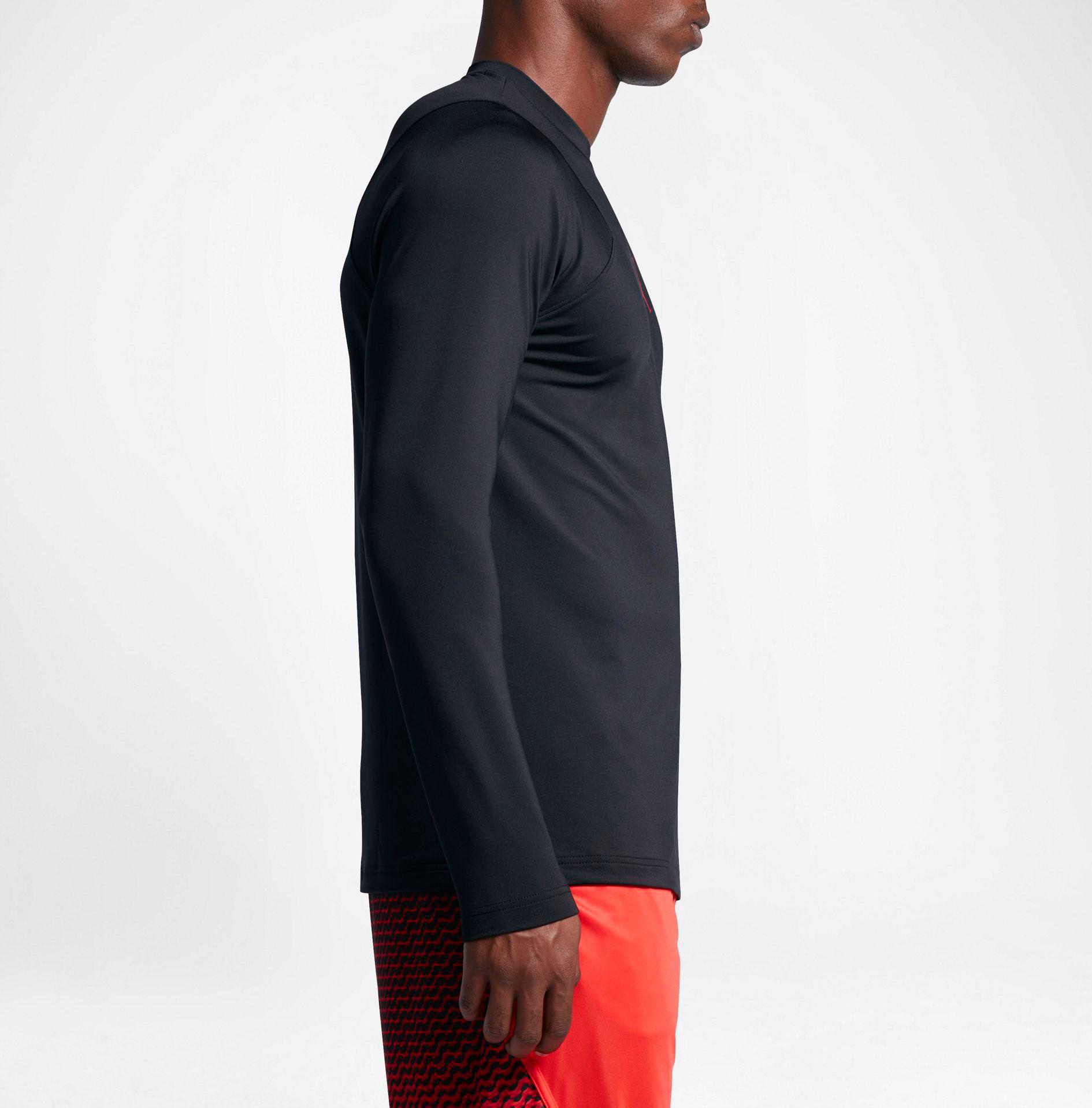 Nike Synthetic Jordan Flight Performance Long Sleeve Basketball Shirt ...