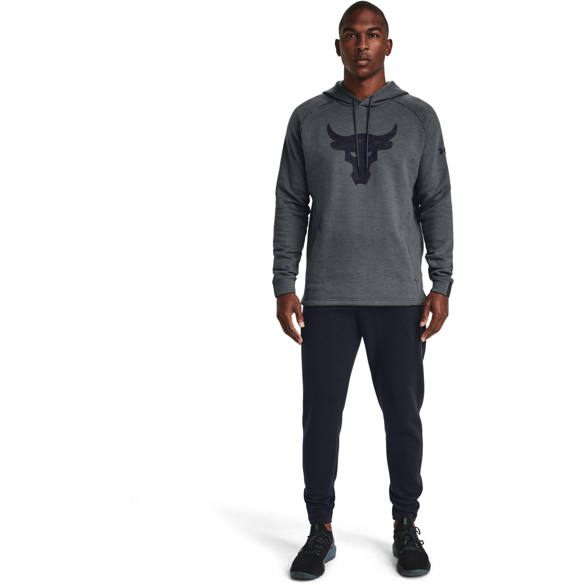 under armour men's project rock charged cotton brahma pullover moletom com capuz