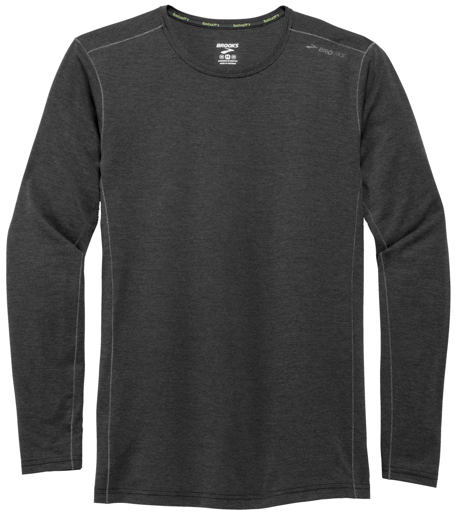 white long sleeve running shirt