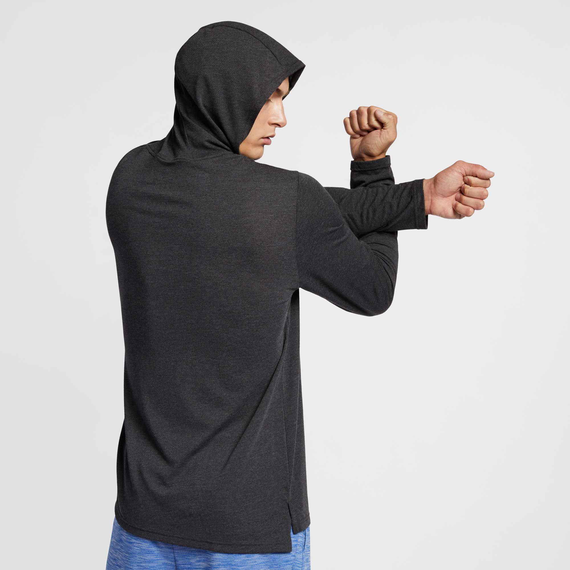 Nike hyper dry long sleeve hooded breathe top hotsell