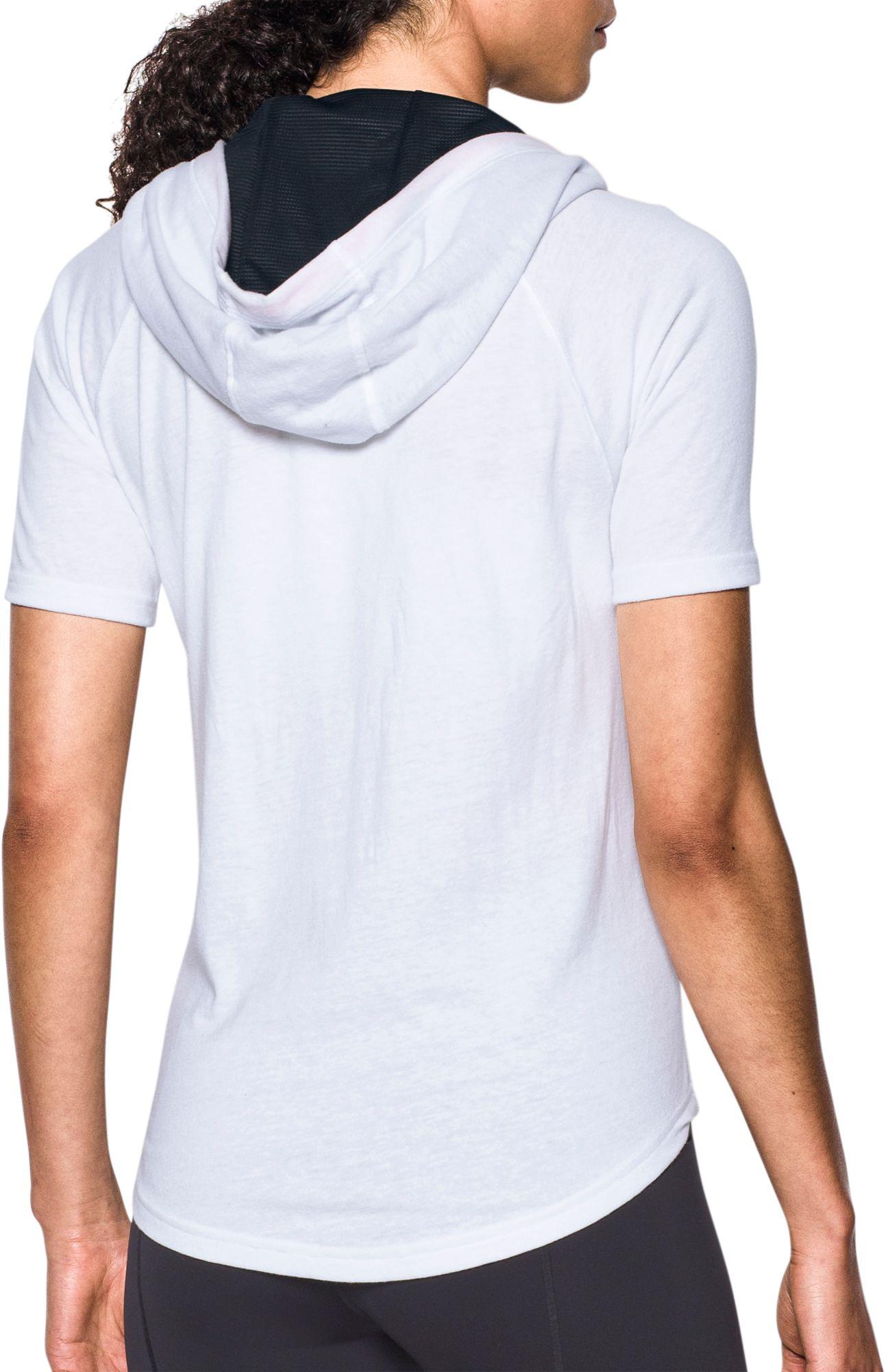 ua sportstyle short sleeve hoodie