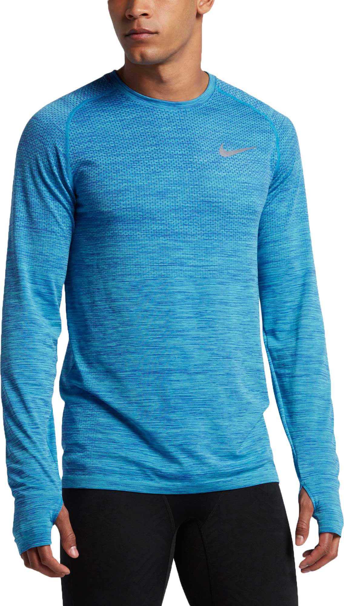 nike dri fit running shirt long sleeve