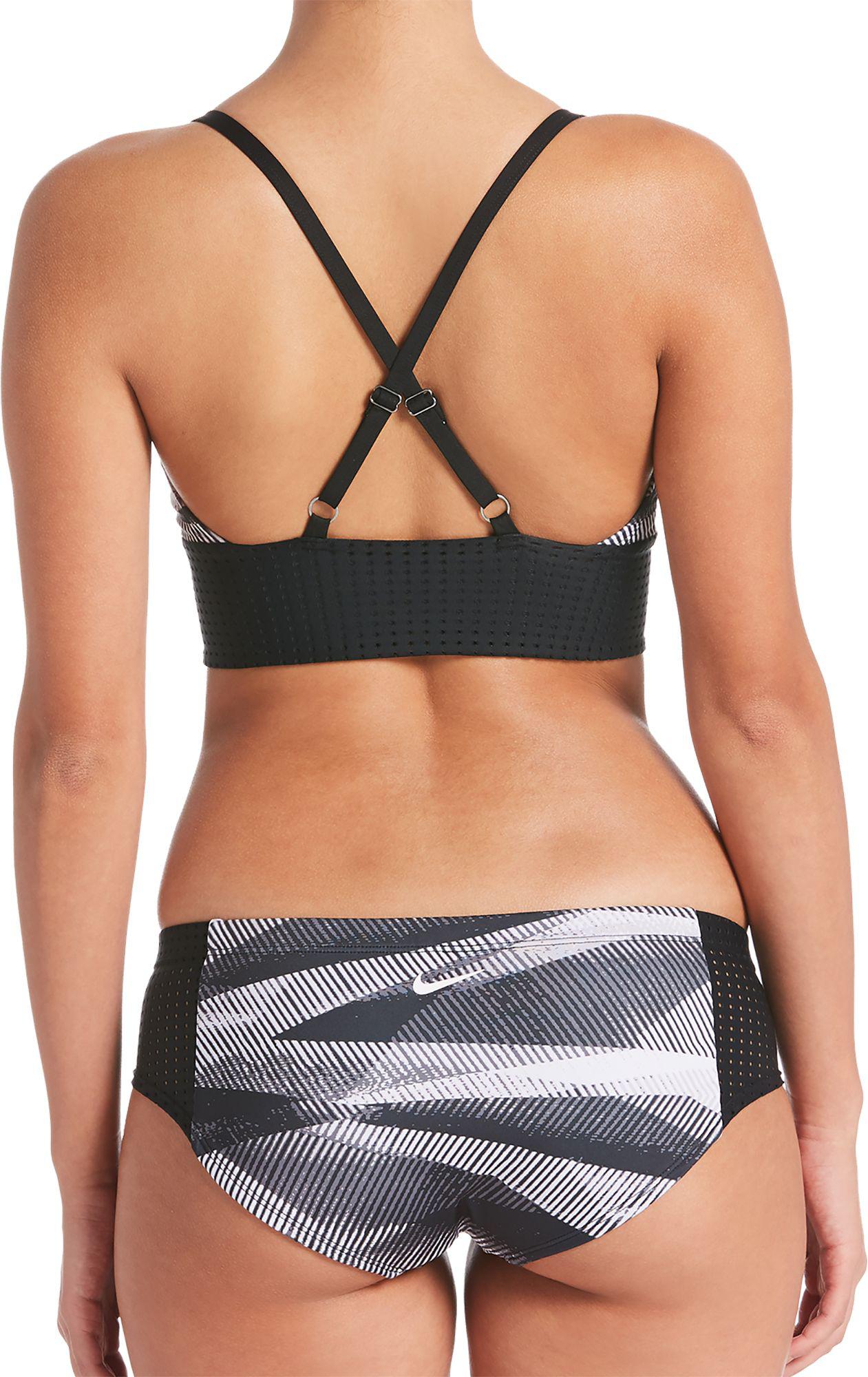 black midkini swimsuit top