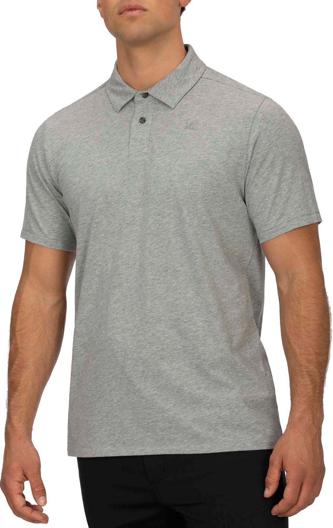 Hurley Dri-fit Harvey Solid Short Sleeve Polo in dk Grey Heather (Gray) for Men - Lyst