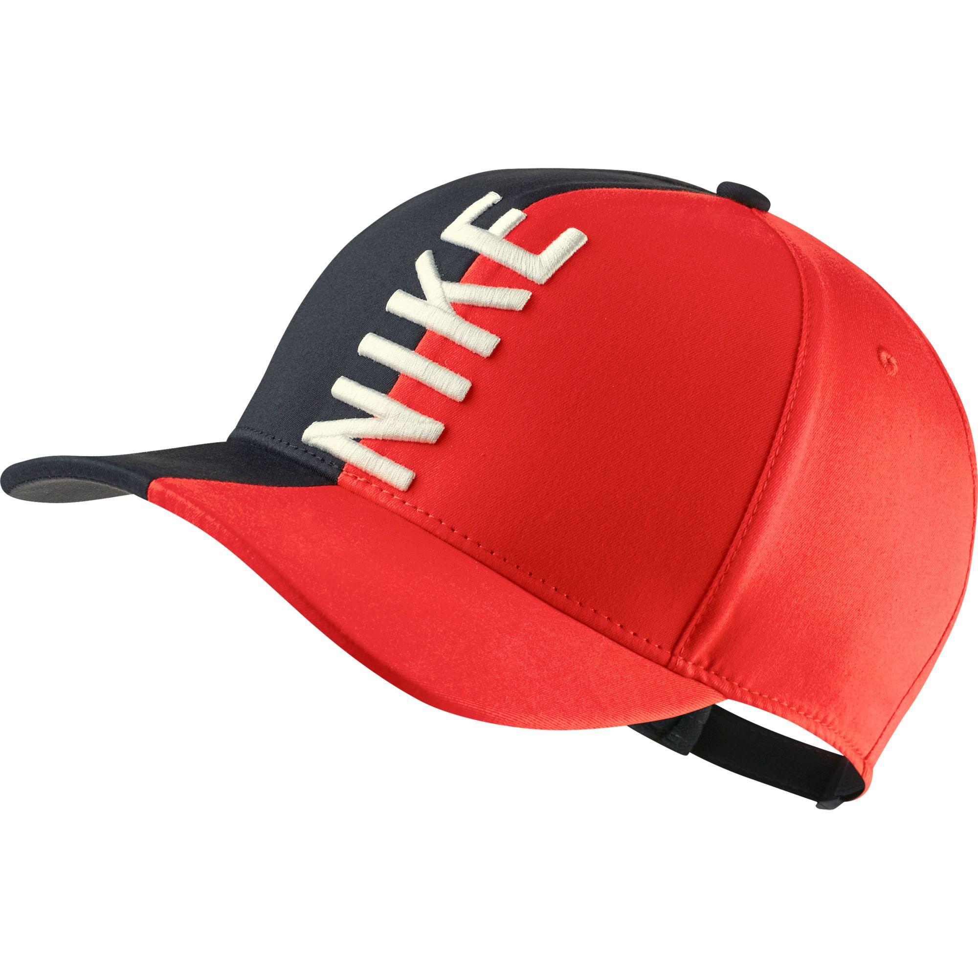 red nike golf hat