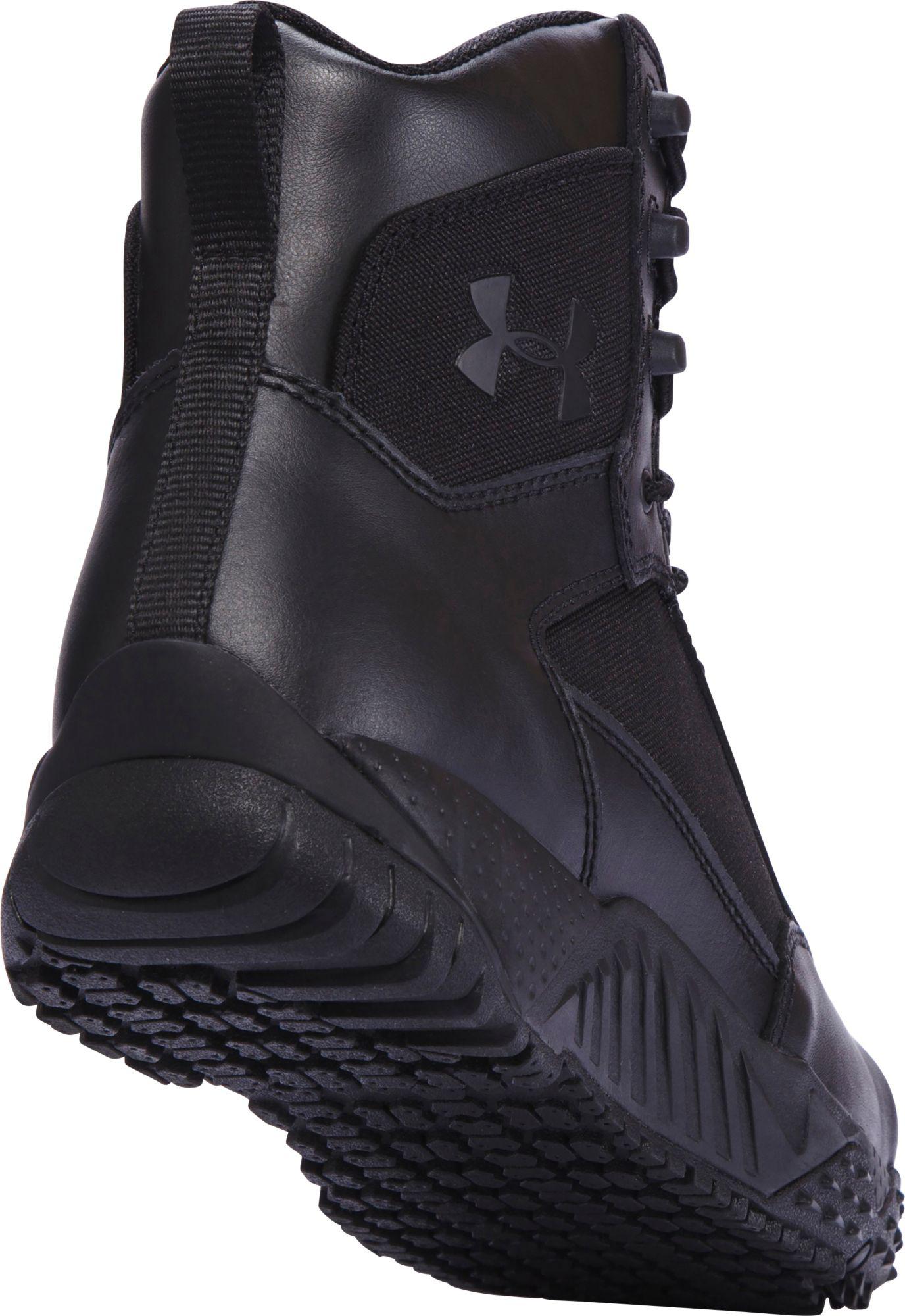 Under Armour Leather Stellar Tac Protect Tactical Boots in Black for