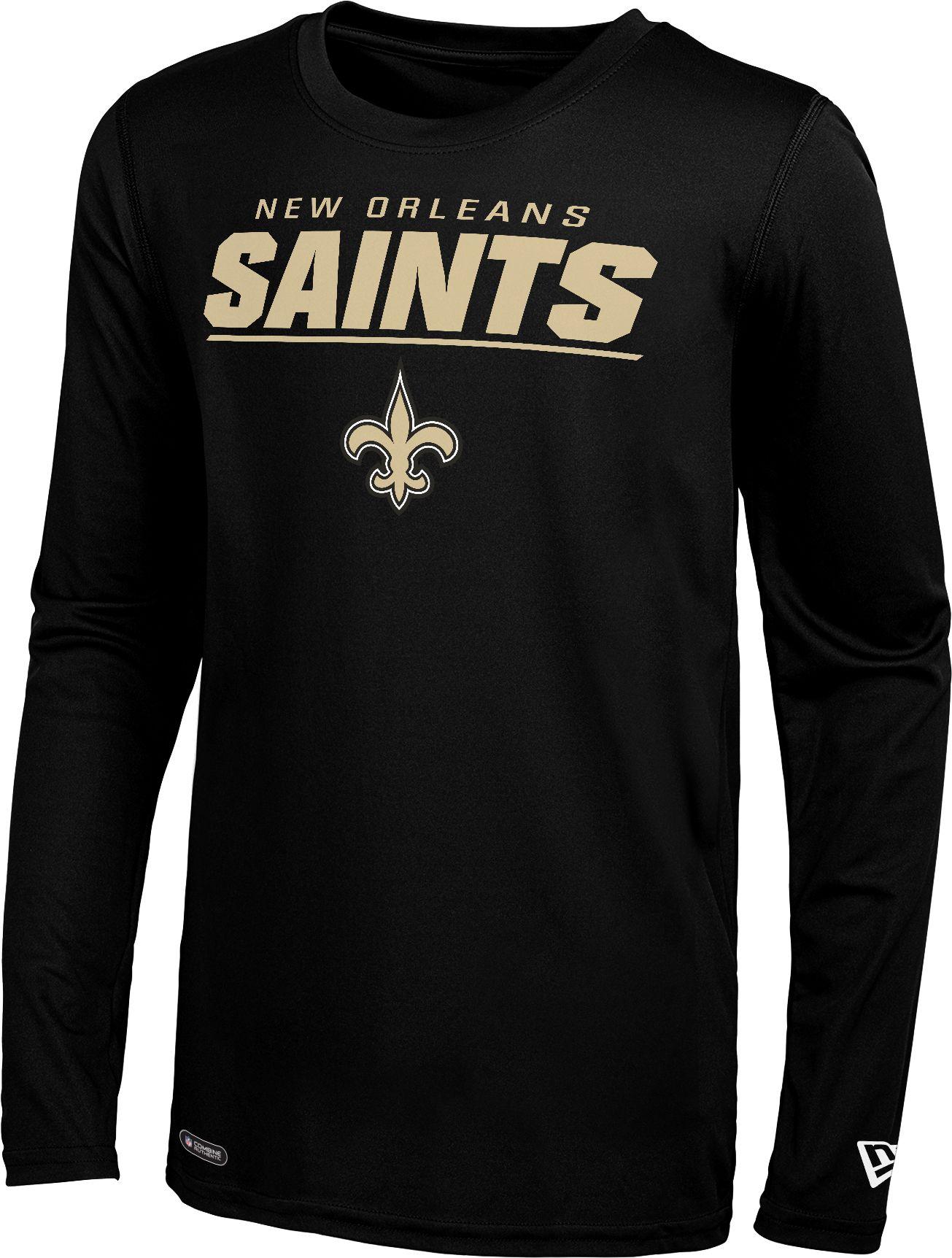 KTZ New Orleans Saints Black Poly Long Sleeve T-shirt for Men - Lyst