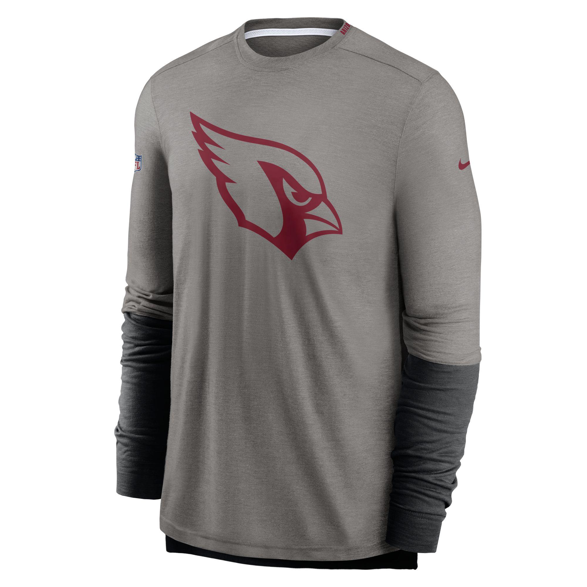 Nike Arizona Cardinals Sideline Dri-fit Player Long Sleeve T-shirt in ...