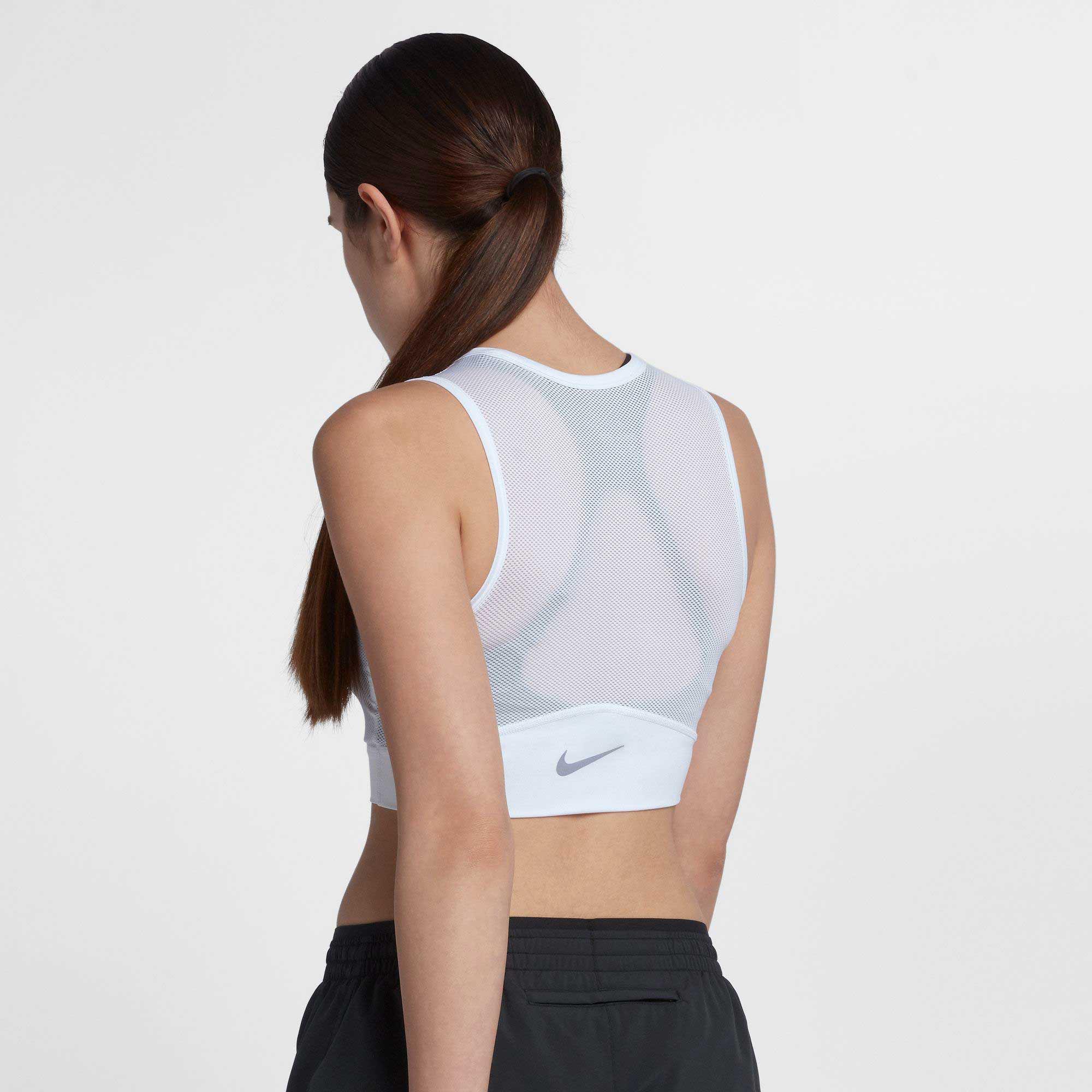 nike women's miler running crop tank top