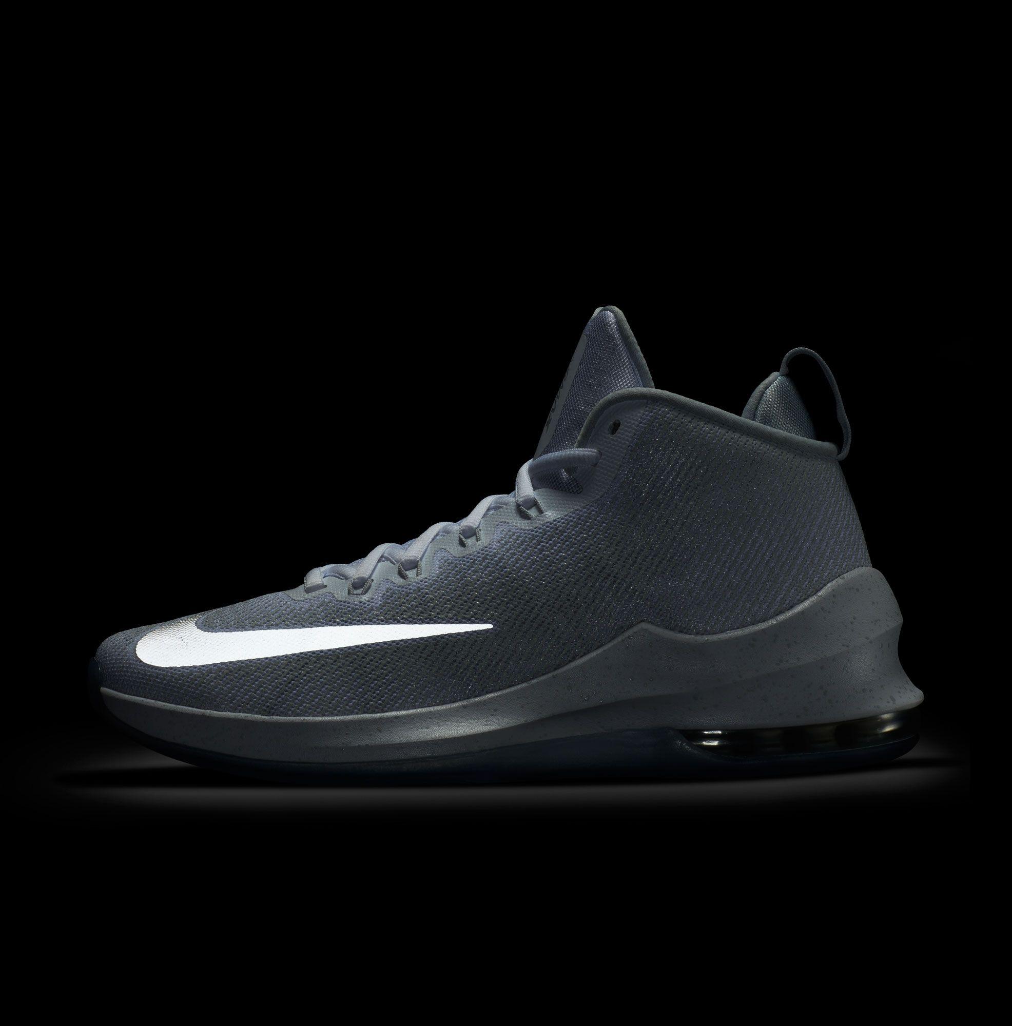 nike men's air max infuriate mid premium basketball shoes
