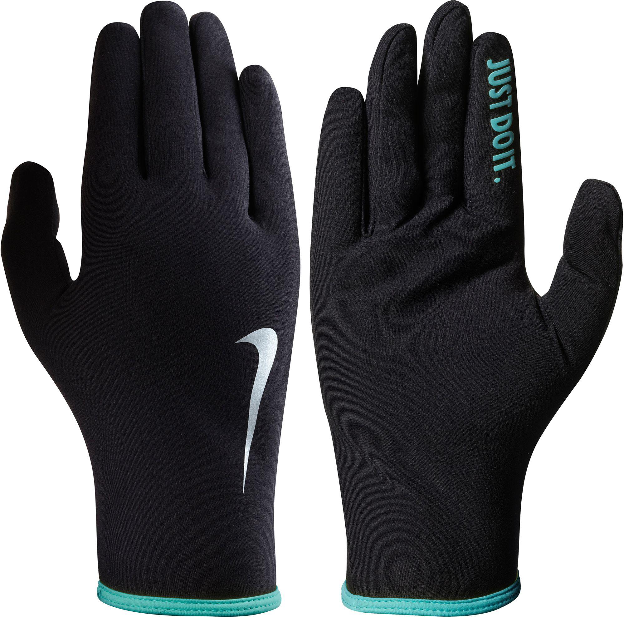 New Nike Men`s Solid Element Thermal 2.0 Run Gloves Red