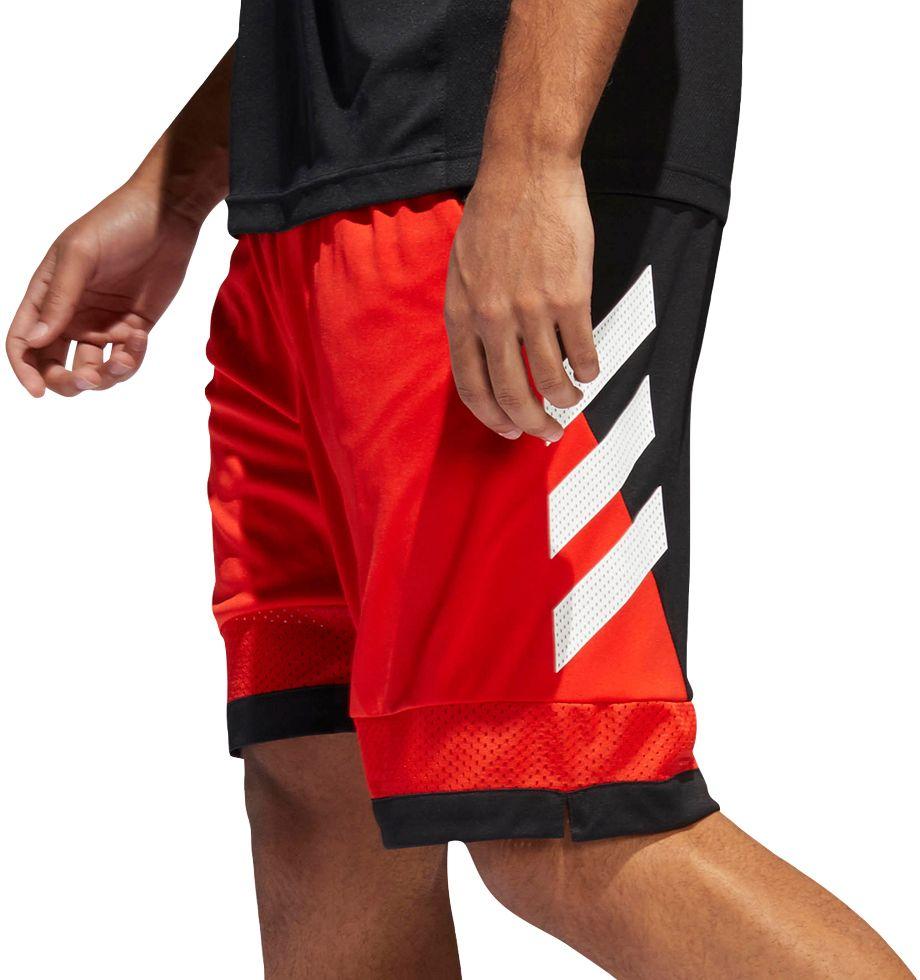 adidas Synthetic Pro Bounce Basketball Shorts in Red for Men - Lyst