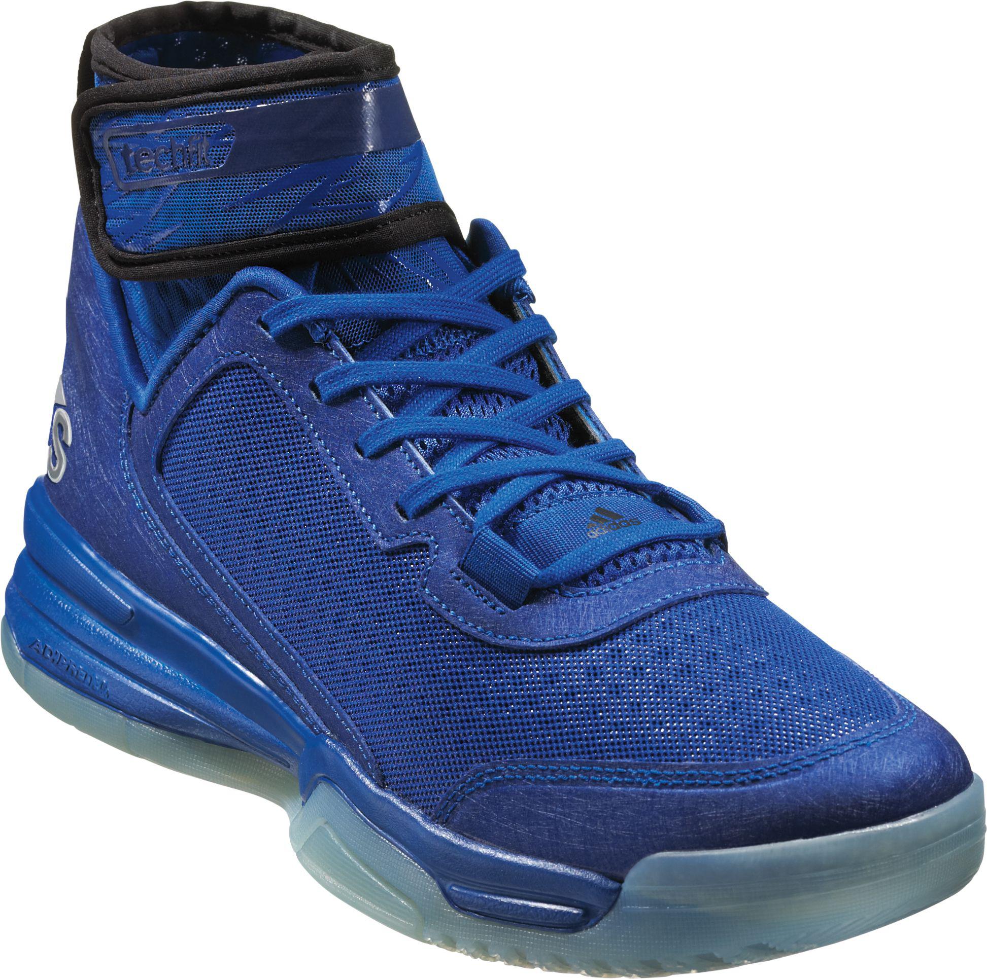 adidas Originals Synthetic Dual Threat Bb Basketball Shoes in Blue for Men - Lyst