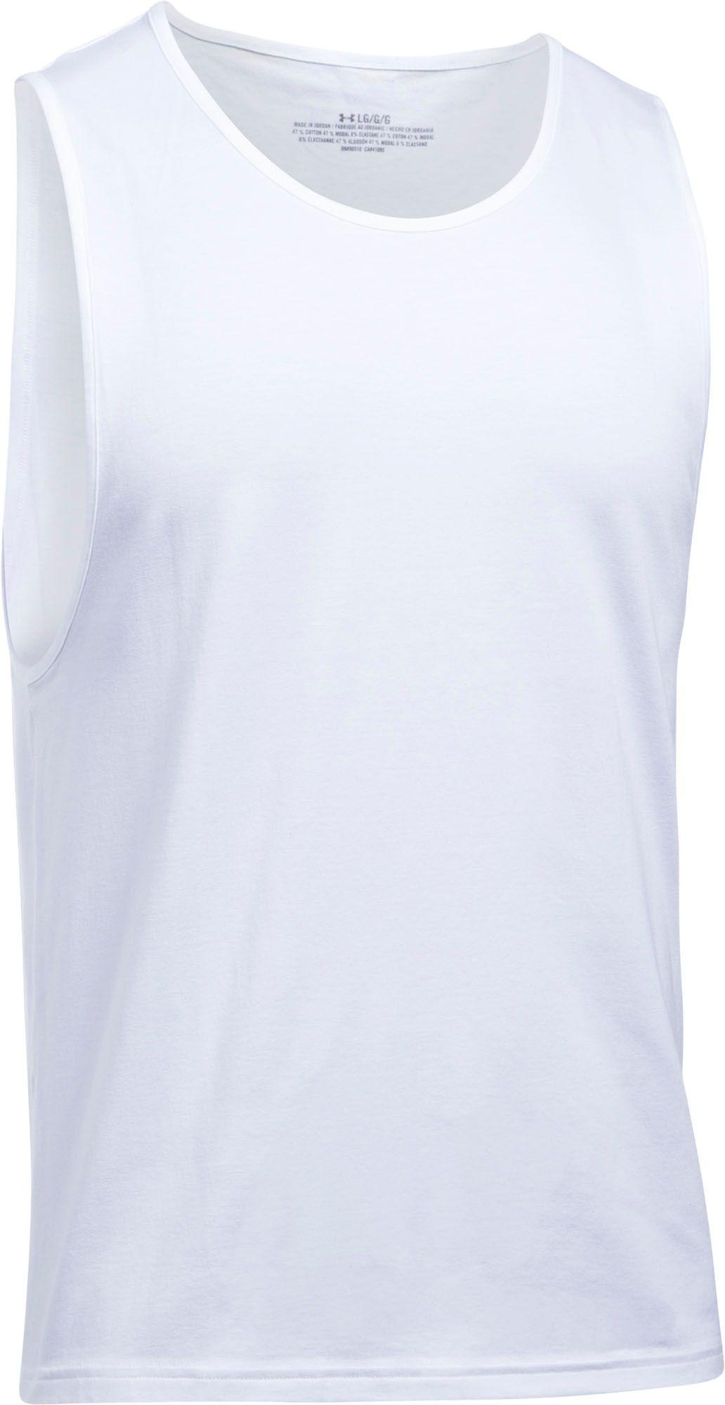 Under Armour Synthetic Charged Cotton® Tank Undershirt - 2-pack in White  for Men | Lyst