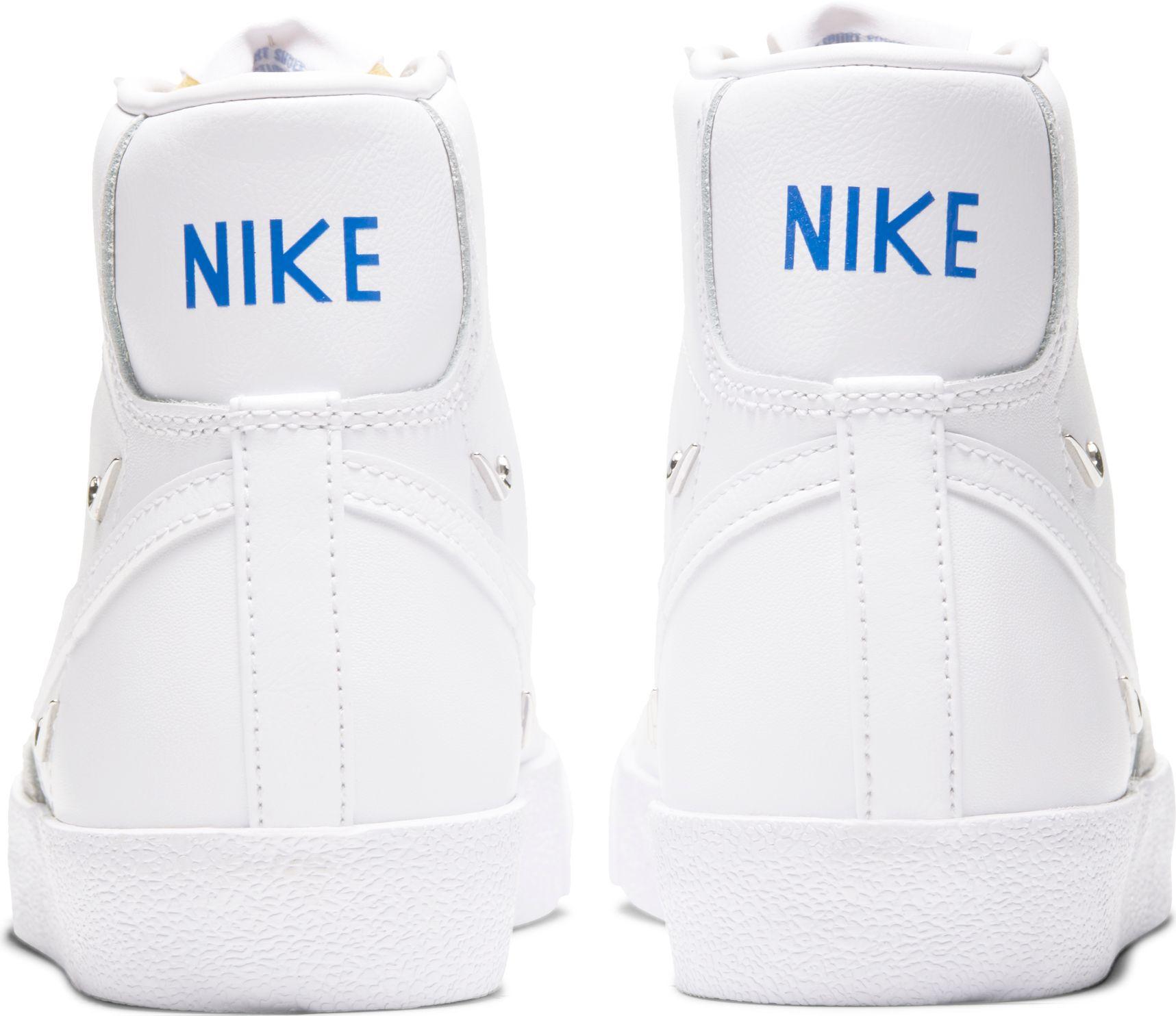 white nike high heels