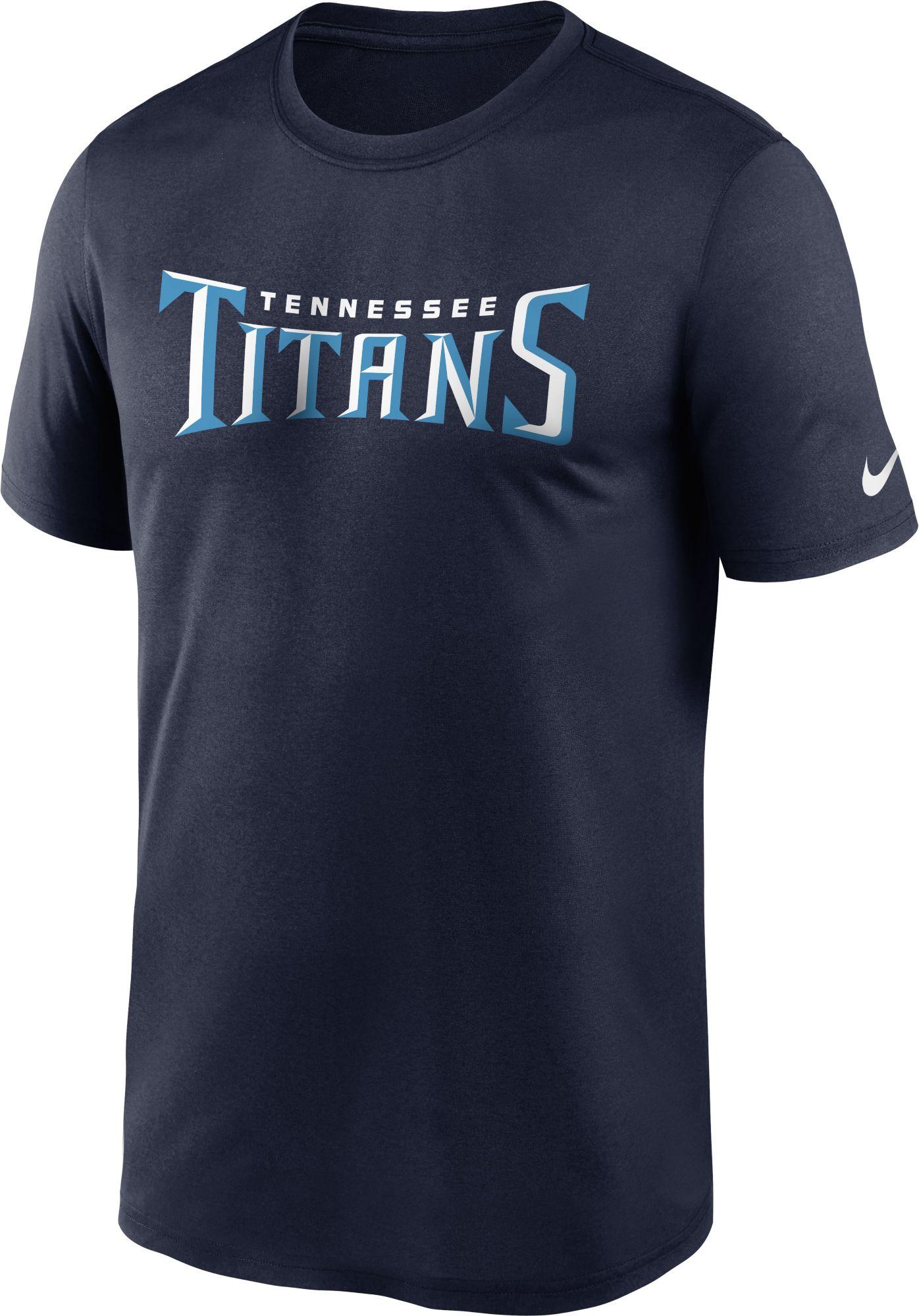 Nike Tennessee Titans Sideline Dri-fit Cotton T-shirt in Blue for Men ...