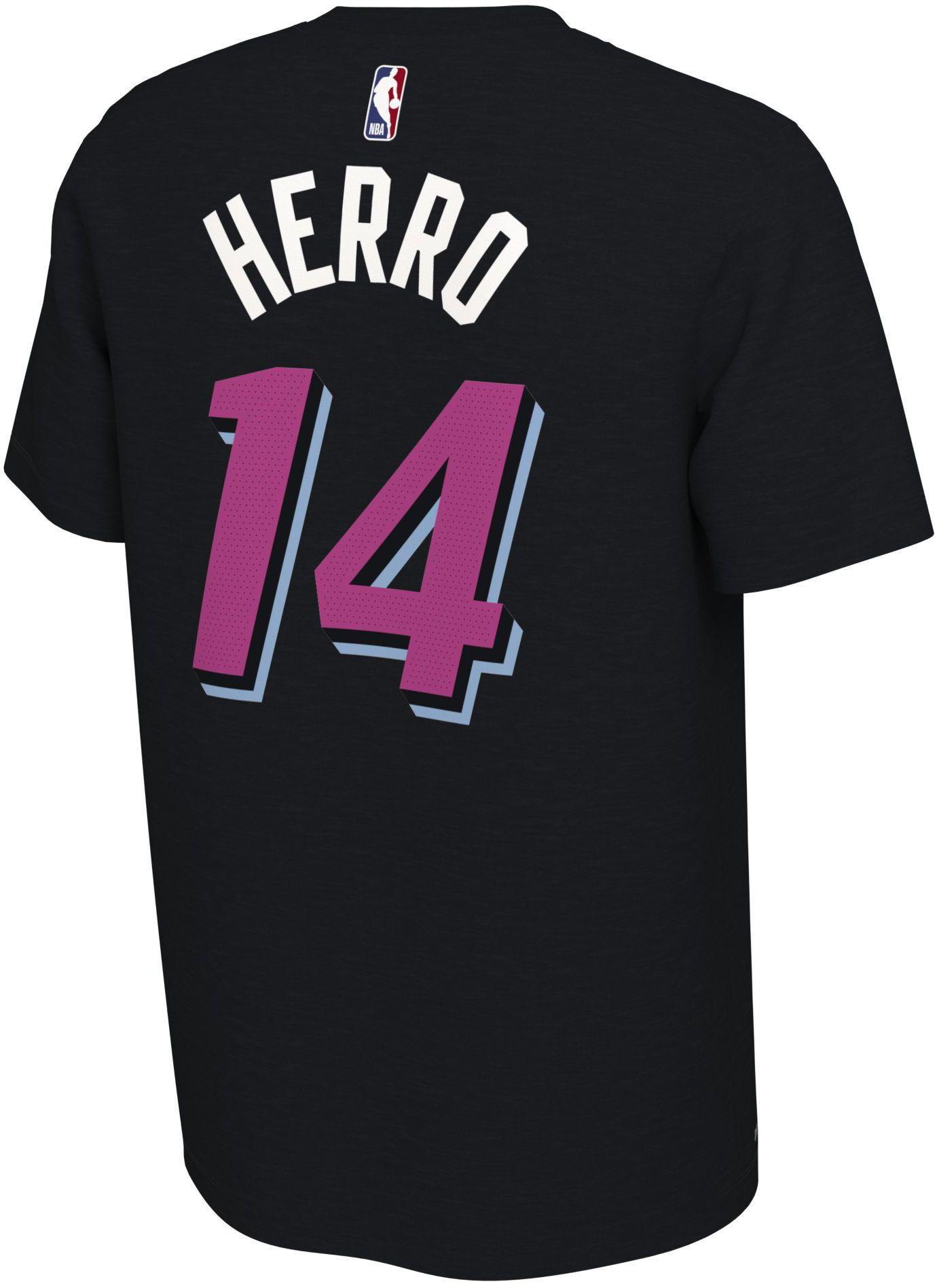 Nike Miami Heat Tyler Herro 14 Drifit City Edition Tshirt in Black