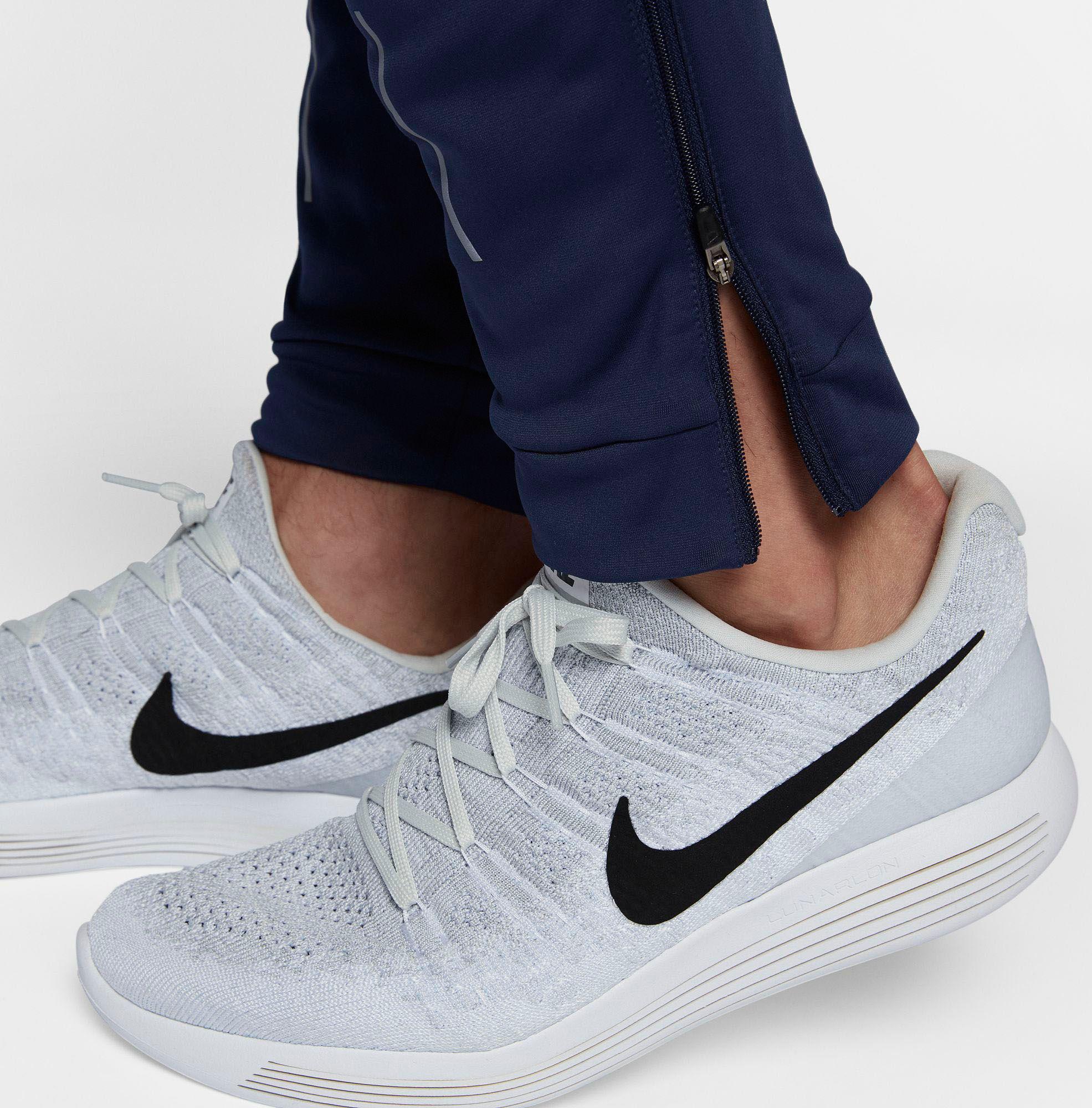 Nike Synthetic Therma Essential Running Pants in Blue for Men - Lyst