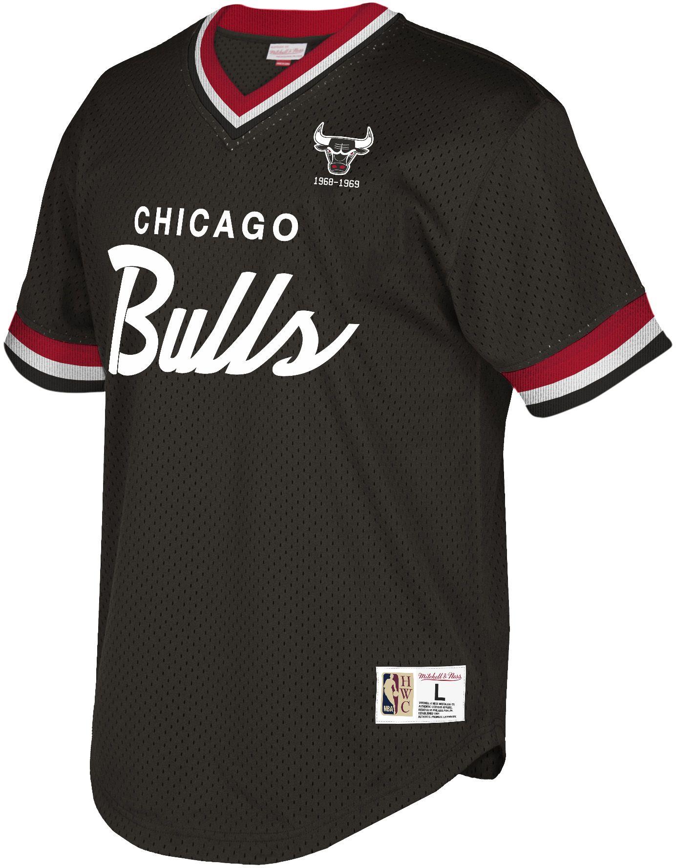 bulls mitchell and ness shirt