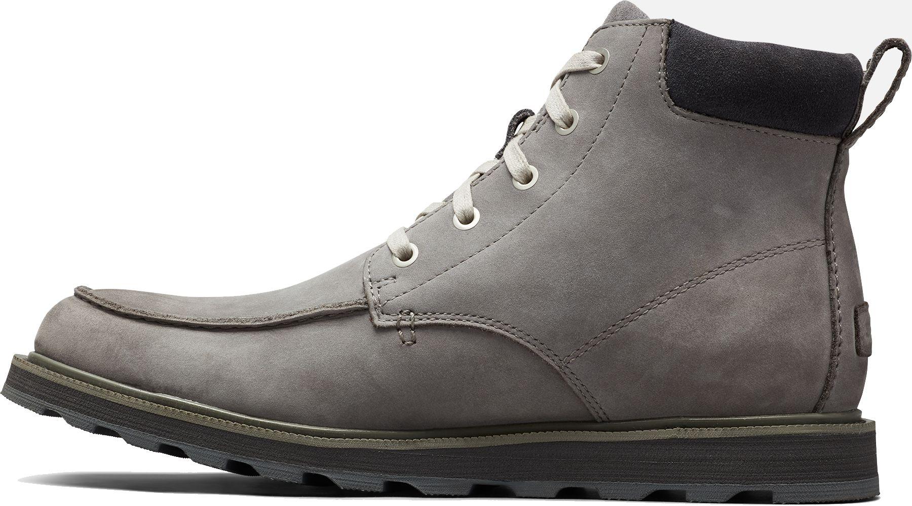 Sorel Leather Madson Moc Toe Waterproof Casual Boots in Gray for Men Lyst