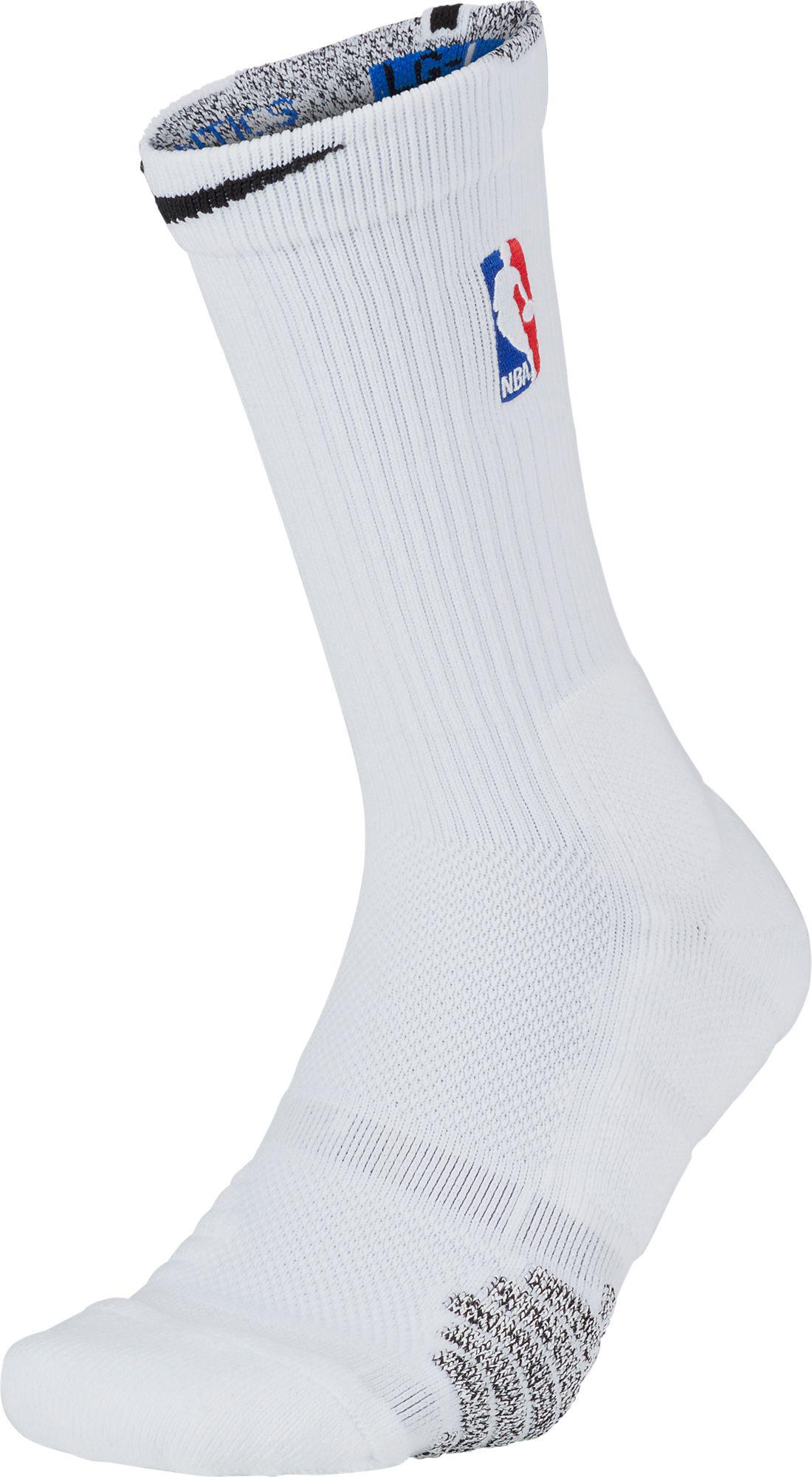 Nike Synthetic Grip Quick Nba Basketball Crew Socks in White for Men | Lyst