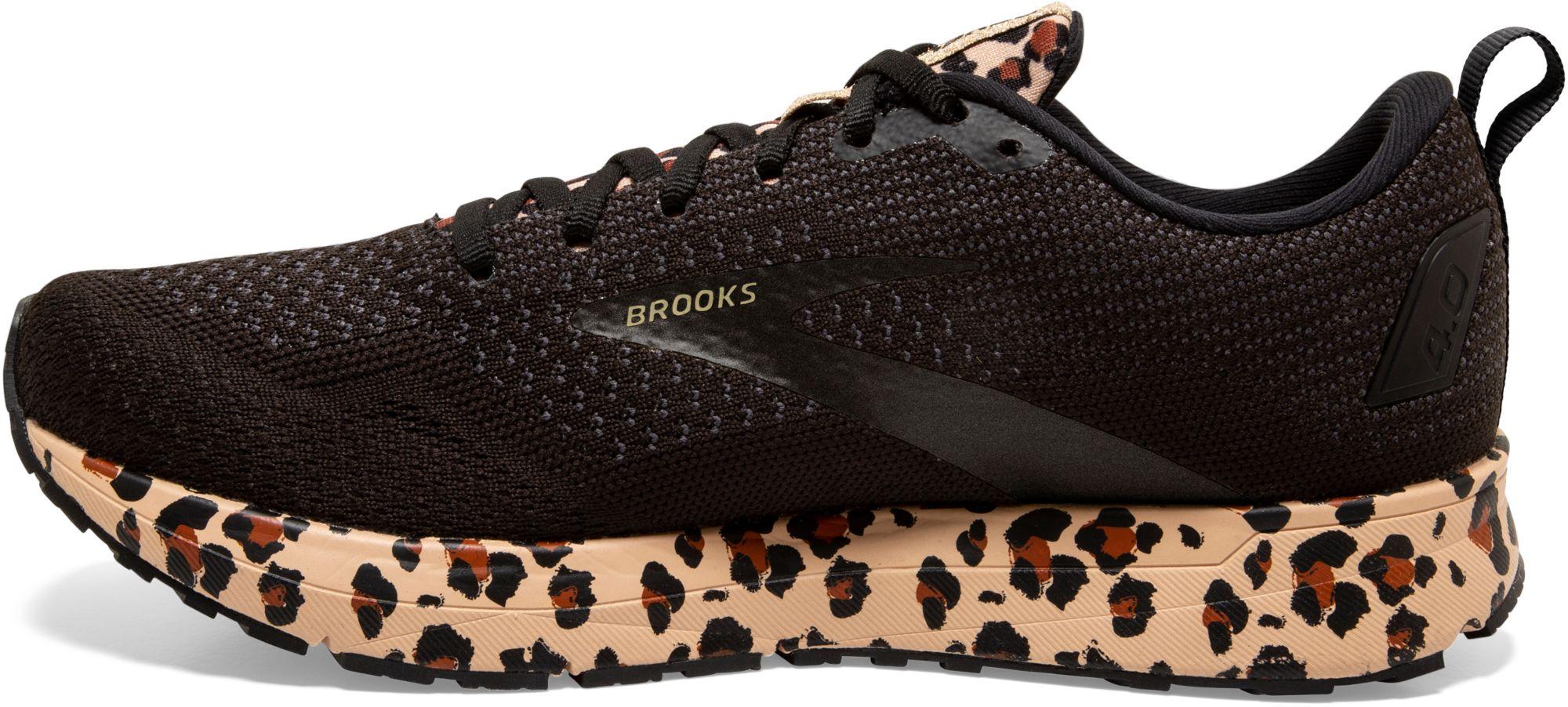 cheetah print brooks shoes