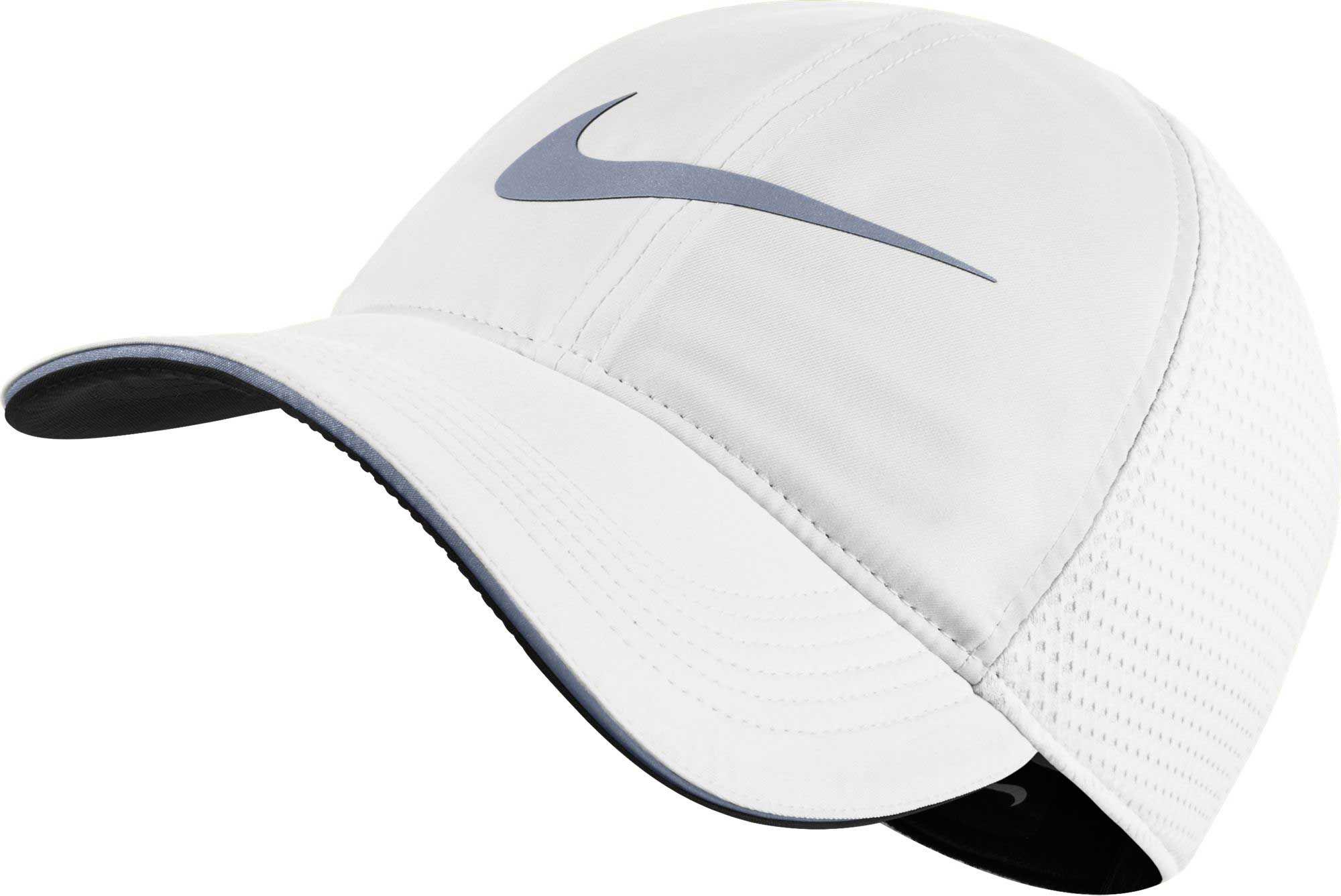 white nike running hat