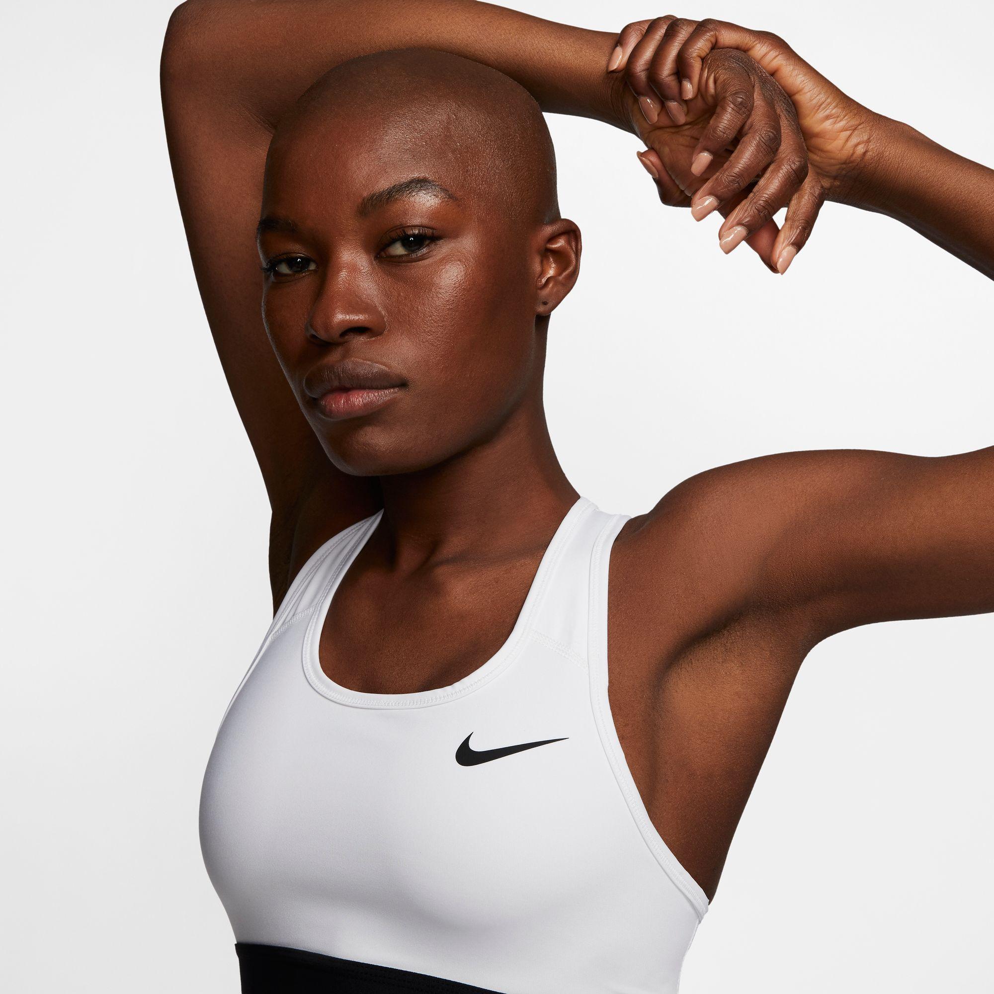 Nike Pro Swoosh Mediumsupport Sports Bra in White Lyst