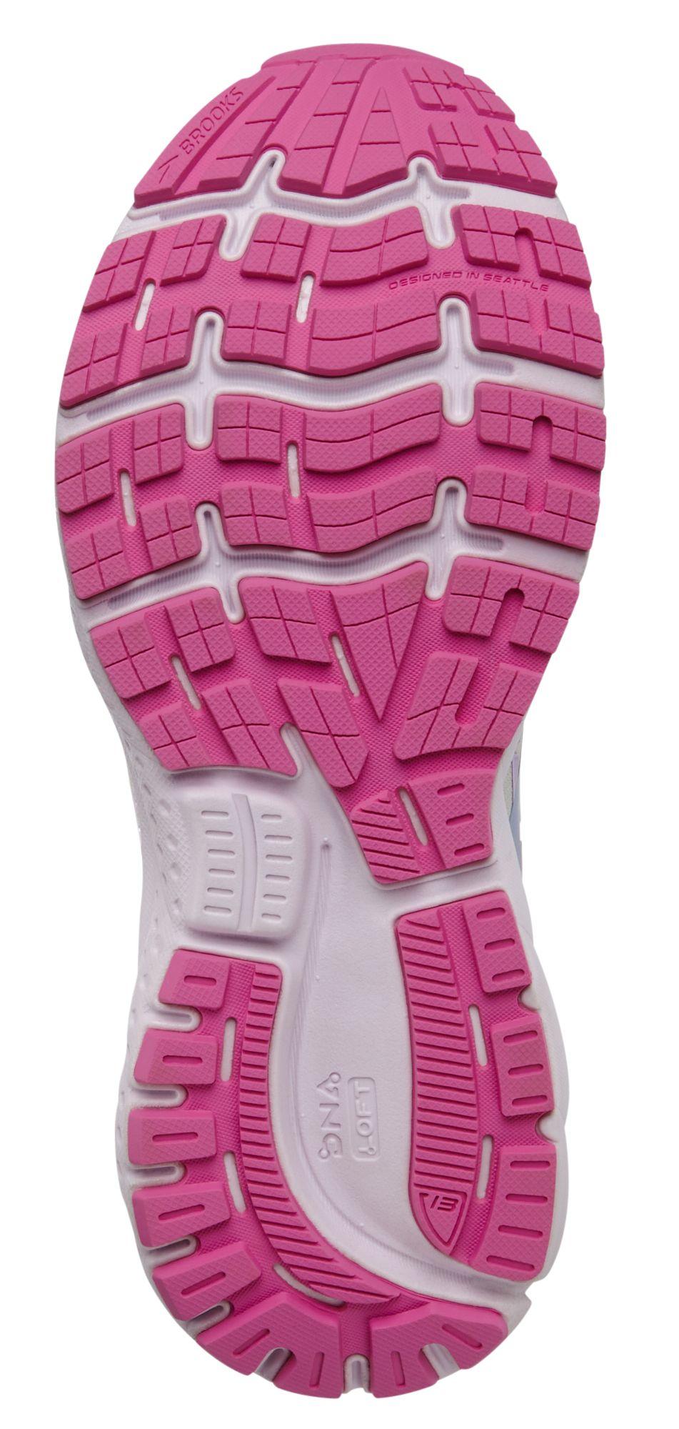 Brooks Empower Her Collection Ghost 13 Running Shoes in White/Pink