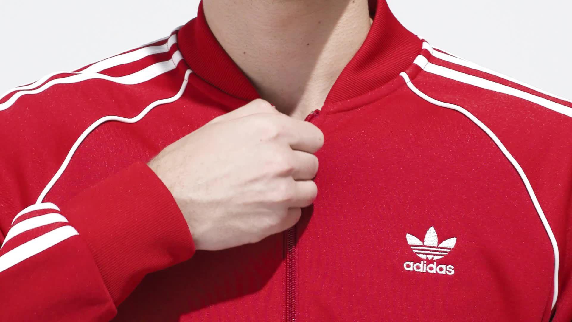 adidas Sst Track Jacket in Scarlet (Red) for Men | Lyst