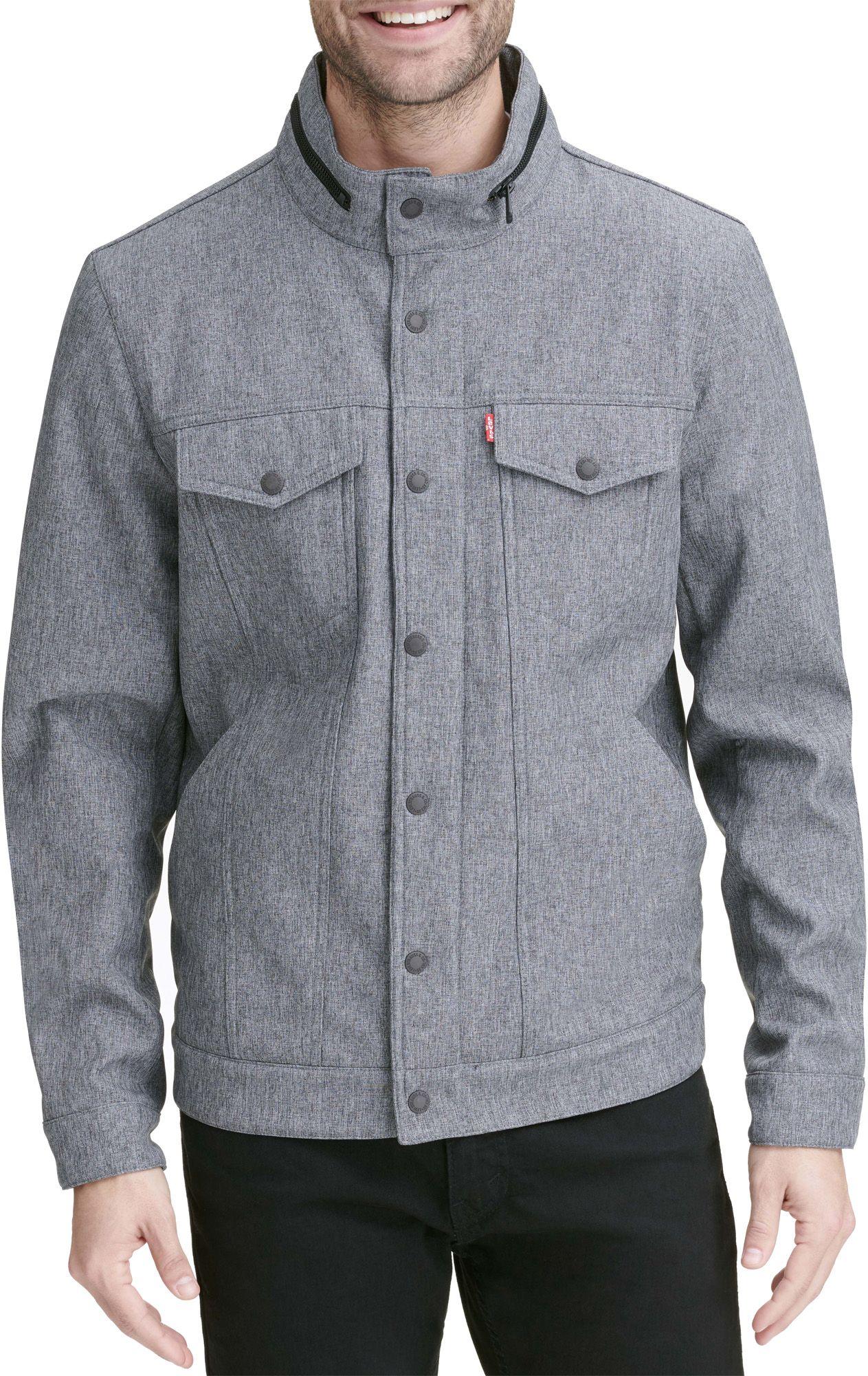 Levi's Softshell Commuter Jacket in Heather Grey (Gray) for Men - Lyst