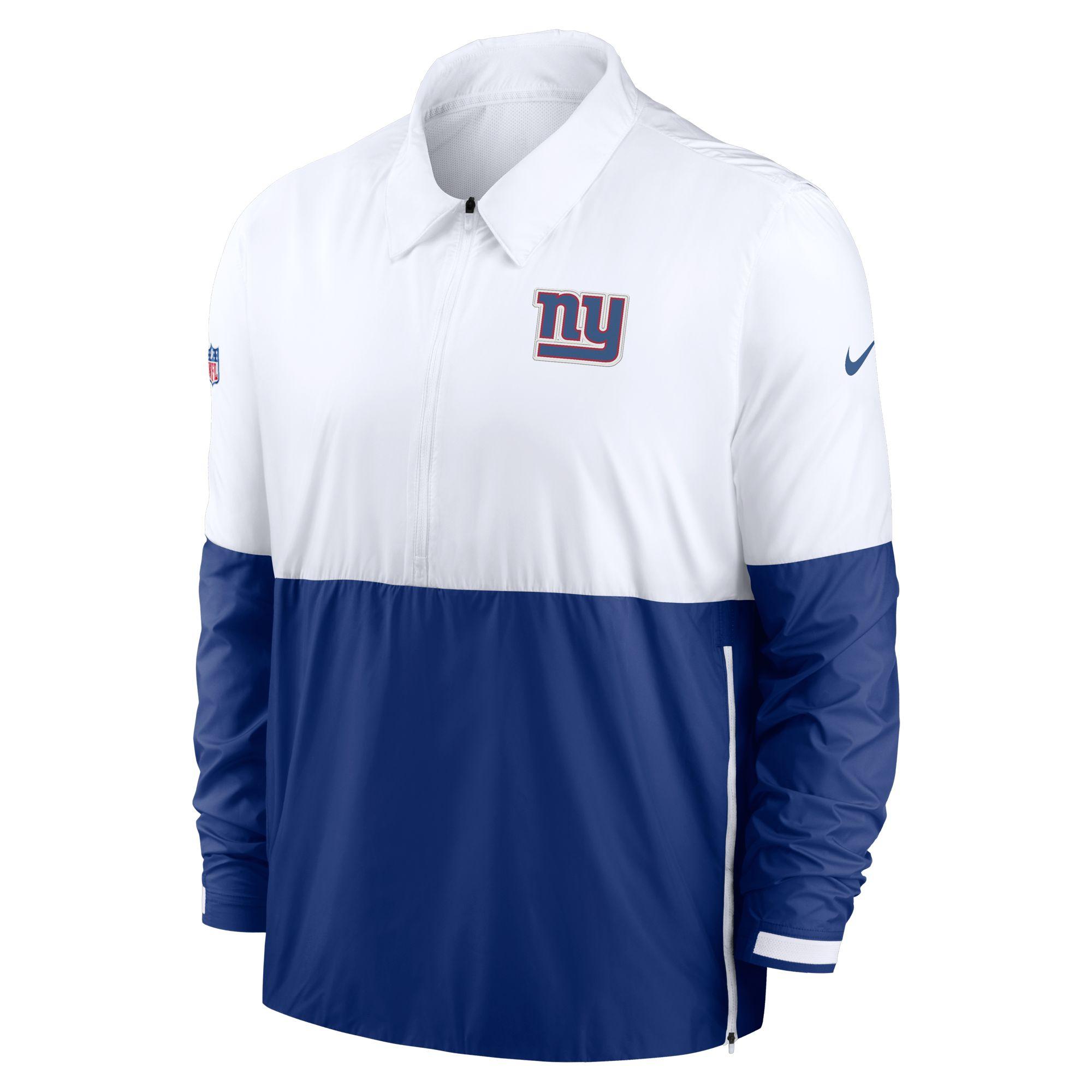Nike New York Giants Sideline Dri-fit Coach Jacket in Blue for Men - Lyst