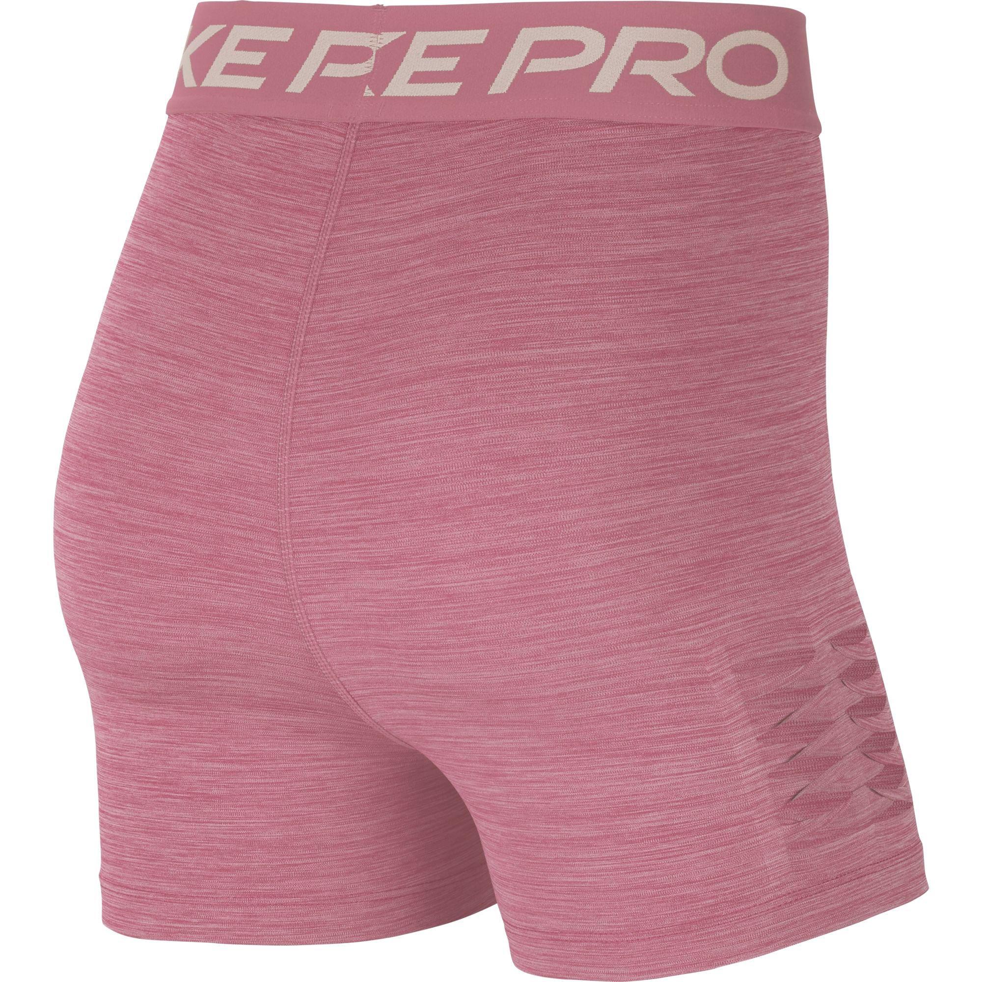 nike pink pro shorts